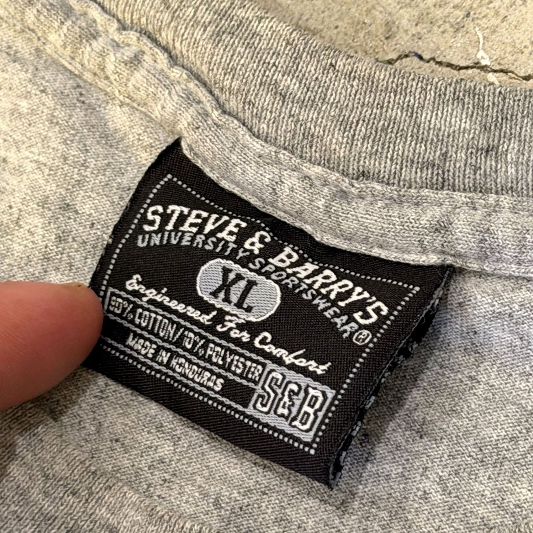 Vintage Hasbro Monopoly T-Shirt Adults XL Gray Cotton Retro Crew Neck Long Sleeve Jersey Graphic Print Men Regular Seasonal Theme Retro Size US XL / EU 56 / 4 - 4 Thumbnail