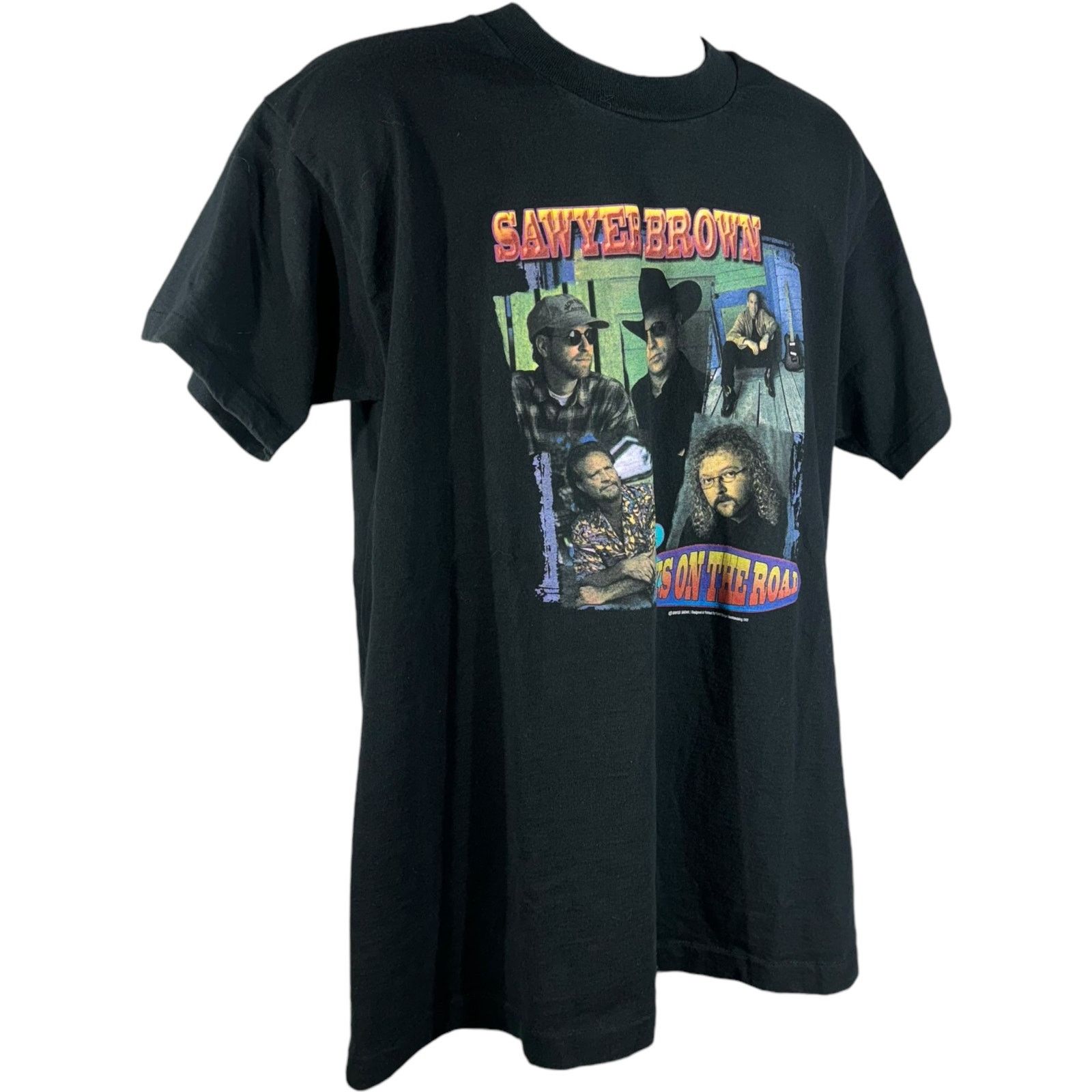 Fruit Of The Loom Vintage Sawyer Brown 6 Days On The Road Show Band Tee Size US XL / EU 56 / 4 - 4 Thumbnail