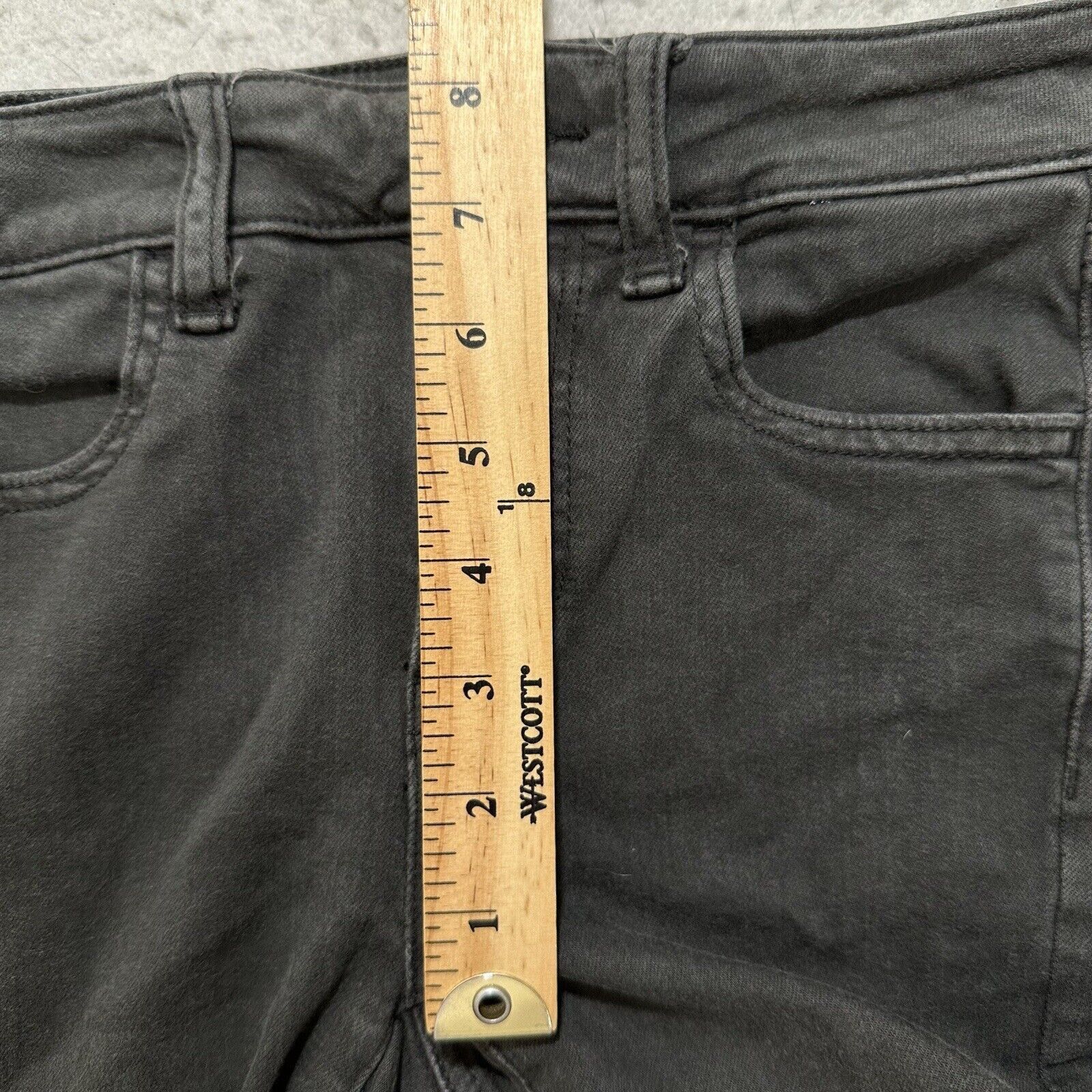 American Eagle Outfitters American Eagle 0 Regular Next Level Skinny Jeans Gray Ripped Size 25" / US 0 / IT 36 - 12 Thumbnail