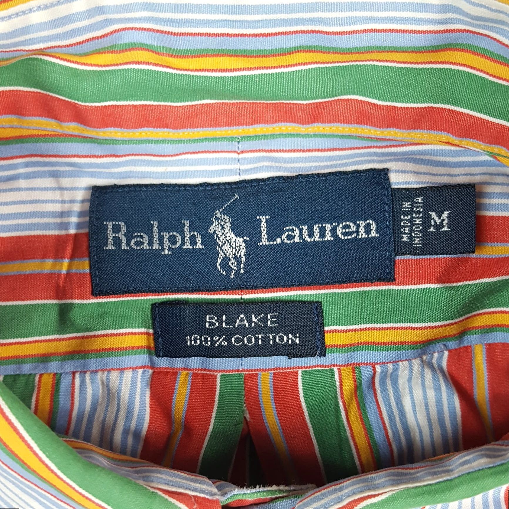 Ralph Lauren Ralph Lauren Preppy Pony Logo Striped Size M Relaxed Button-Down Collared Shirt Size US M / EU 48-50 / 2 - 7 Thumbnail