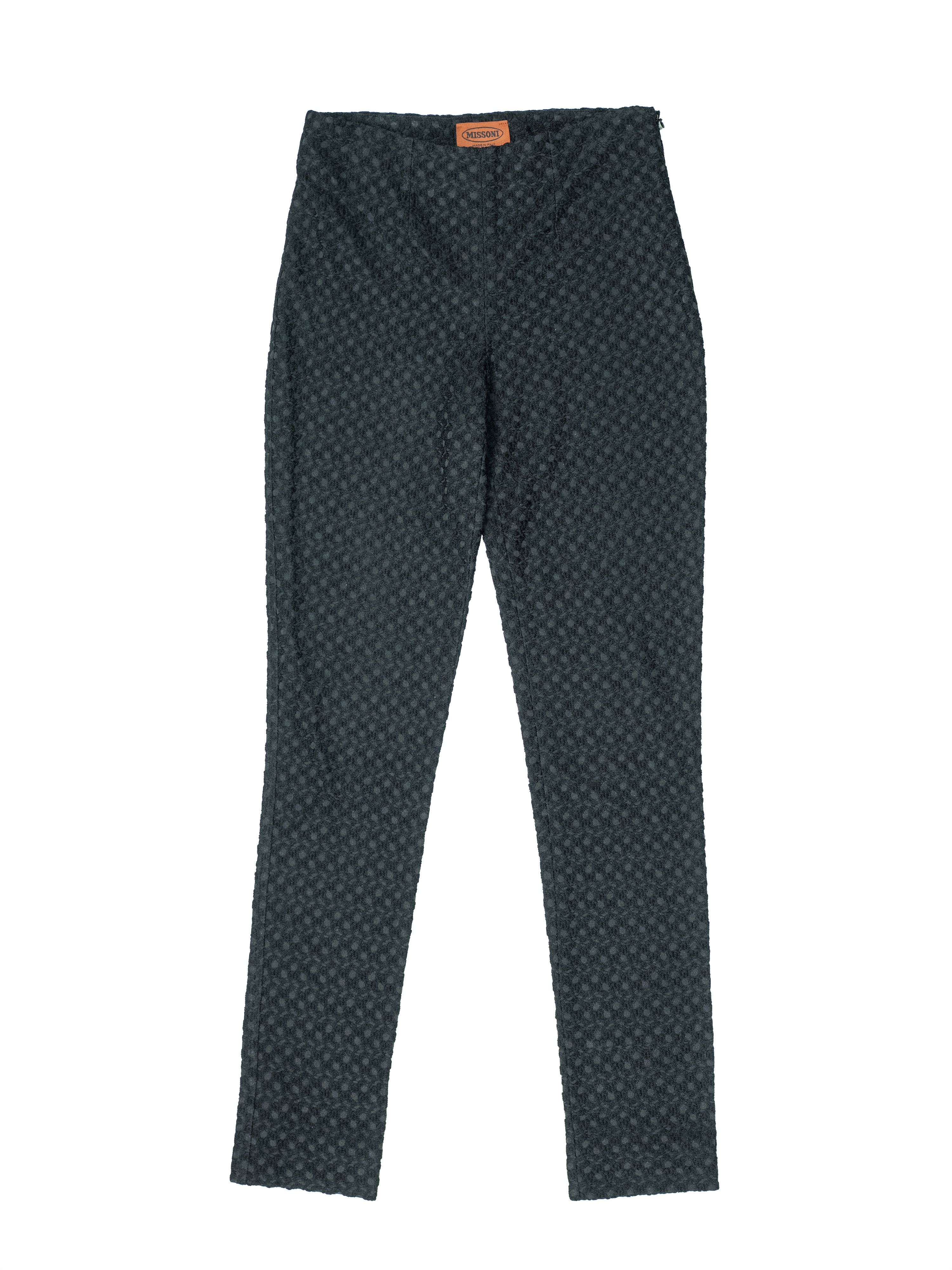 Missoni Missoni Black Crochet Knitted Slim Pants Size 26" / US 2 / IT 38 - 1 Thumbnail
