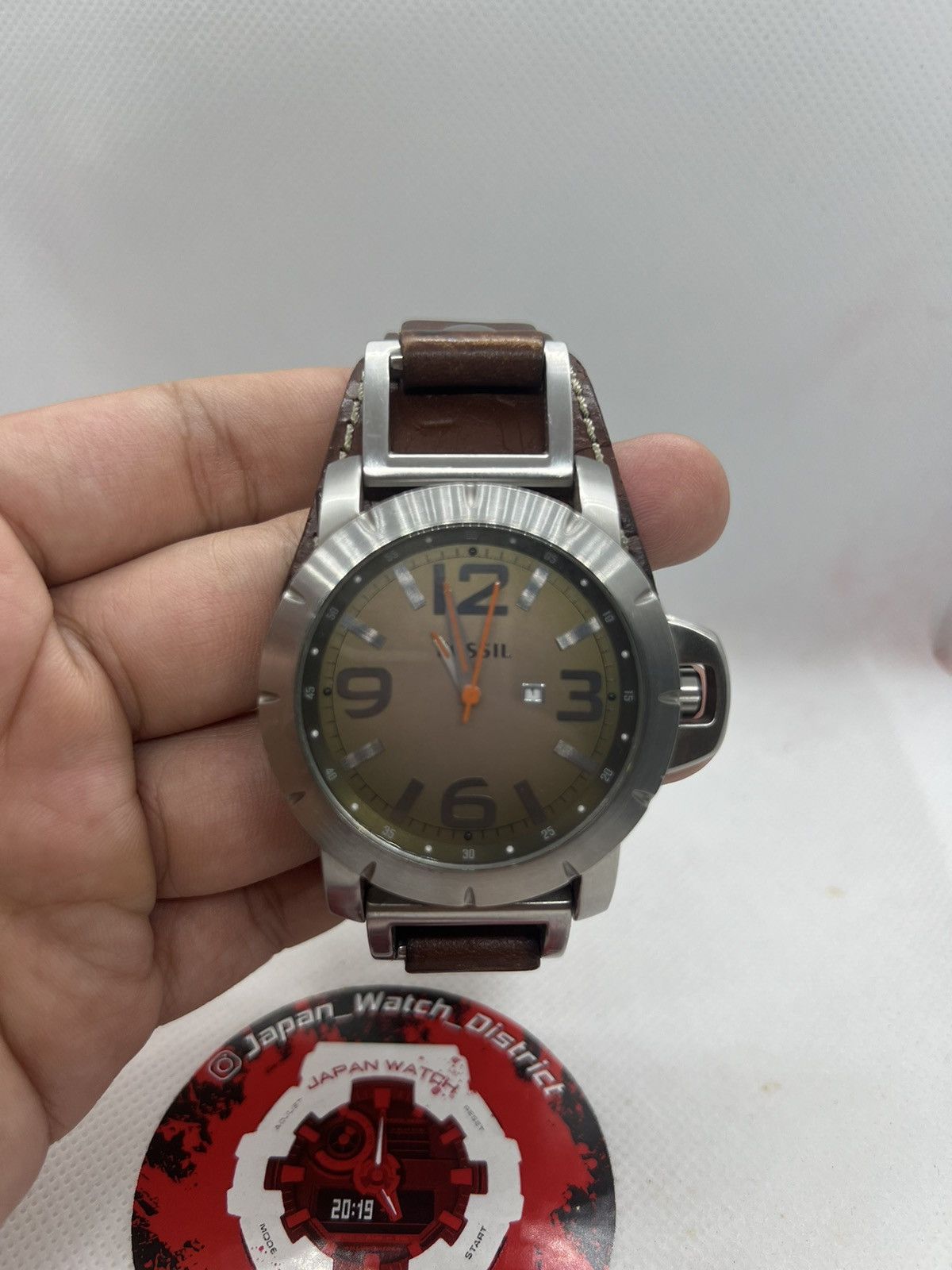 Fossil men's brown leather