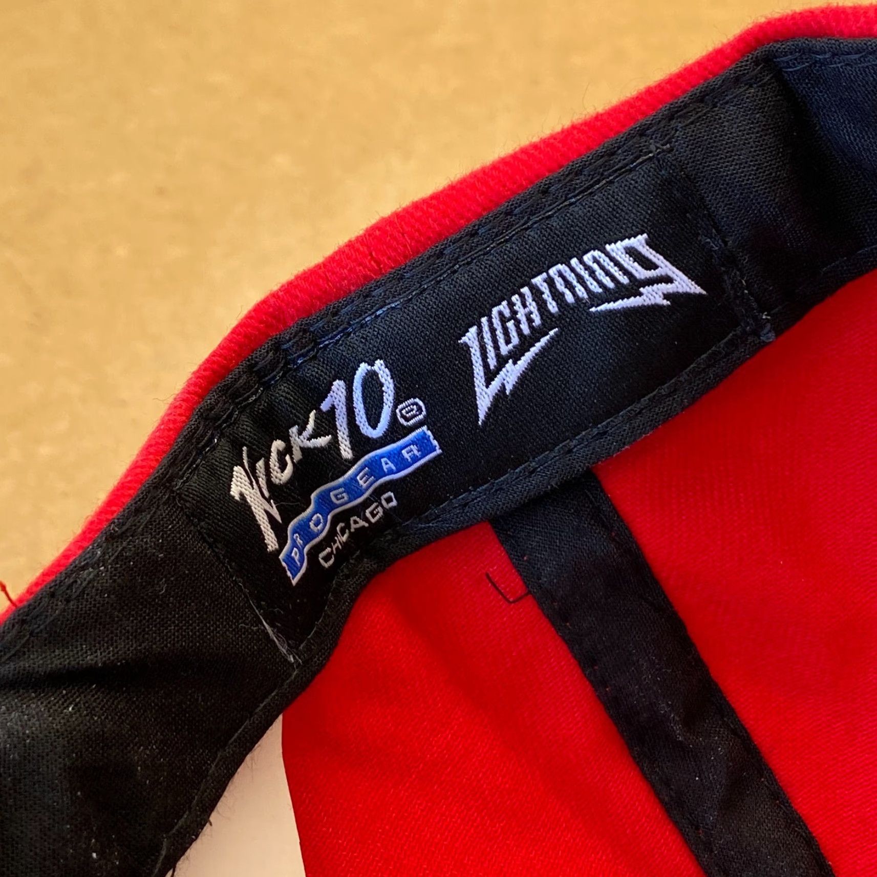 Vintage Kick 10 Pro Gear Stockton Lightning Dad Hat Red One Size Unisex Adults Baseball Cap FAST SHIPPING Size ONE SIZE - 7 Thumbnail