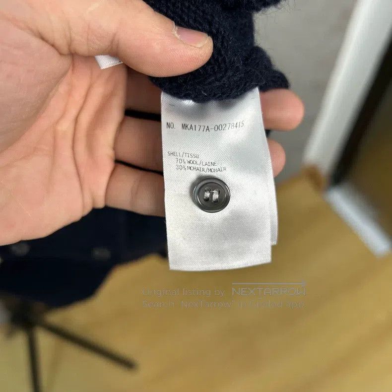 Thom Browne Thom Browne Dark Blue Wool and Mohair Sweater Size US M / EU 48-50 / 2 - 4 Thumbnail