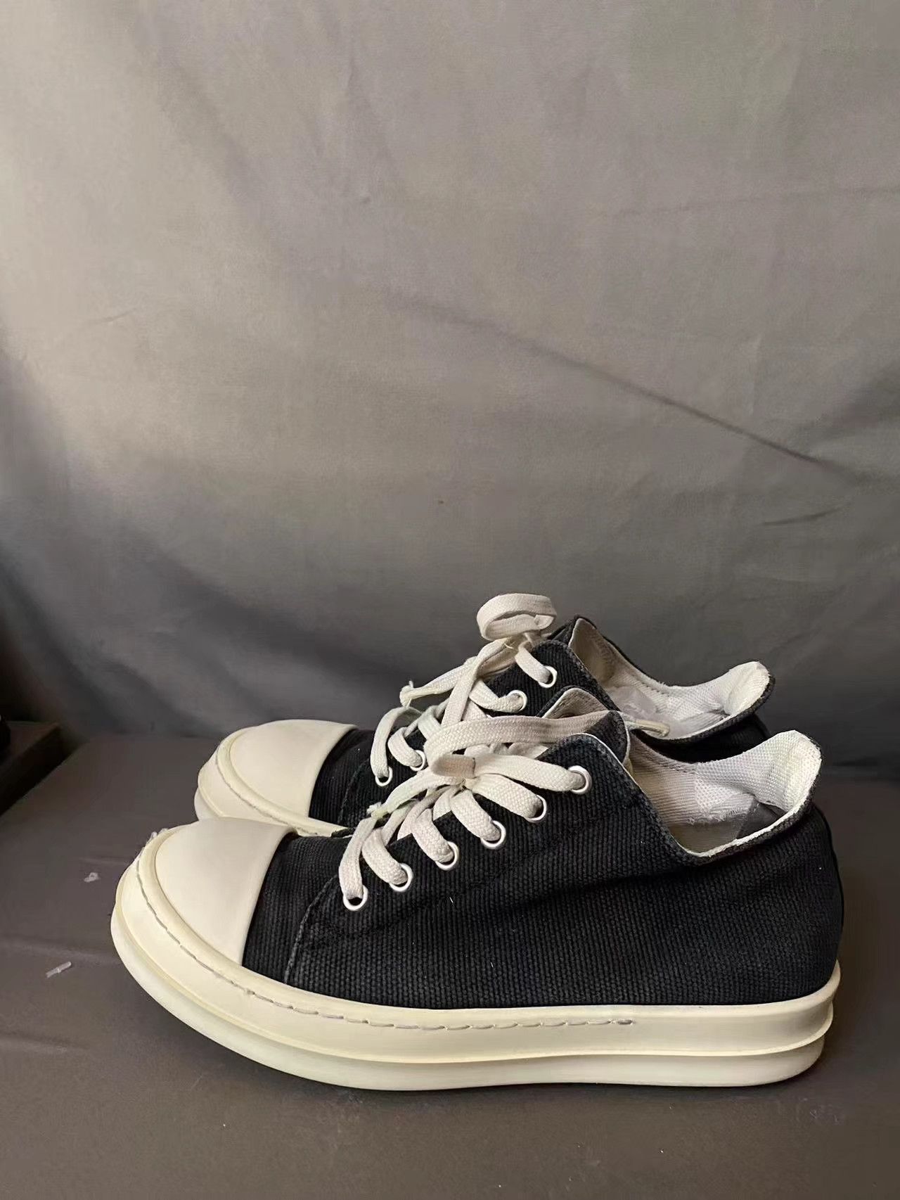Rick Owens Rick Owens DRKSHDW Canvas Jumbo Lace Low Size US 7.5 / IT 37.5 - 1 Thumbnail