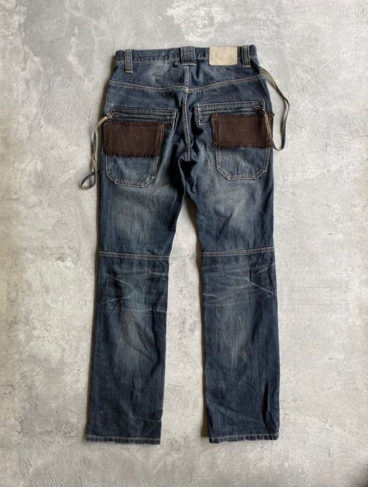 Japanese Brand × Le Grande Bleu (L.G.B.) × PPFM PPFM Bondage Y2K Denim Pants Size US 33 - 4 Thumbnail
