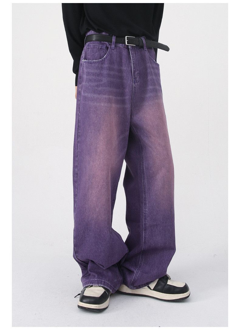 Japanese Brand Japanese retro wide-leg loose straight washed jeans Size US 34 / EU 50 - 3 Thumbnail