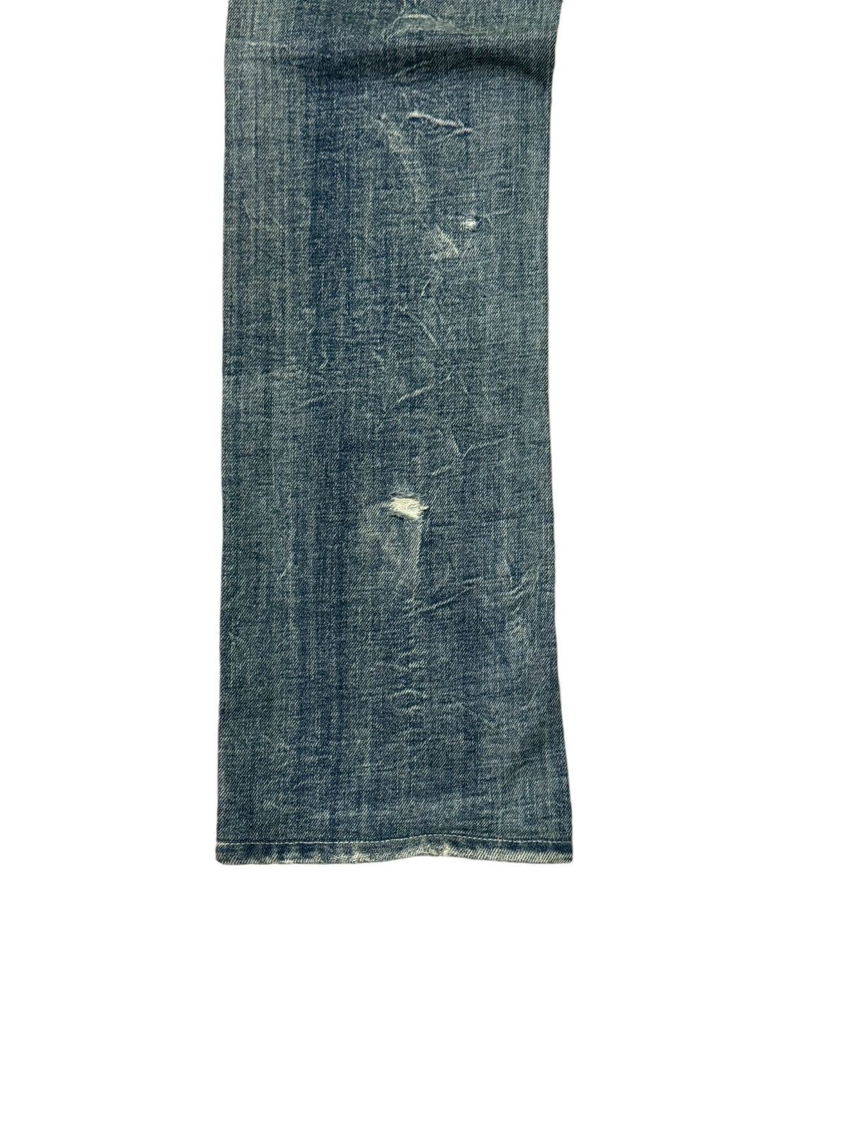 Hysteric Glamour FLARE DIESEL INDUSTRY COW LEATHER LOW RISE DENIM Size US 29 - 15 Thumbnail