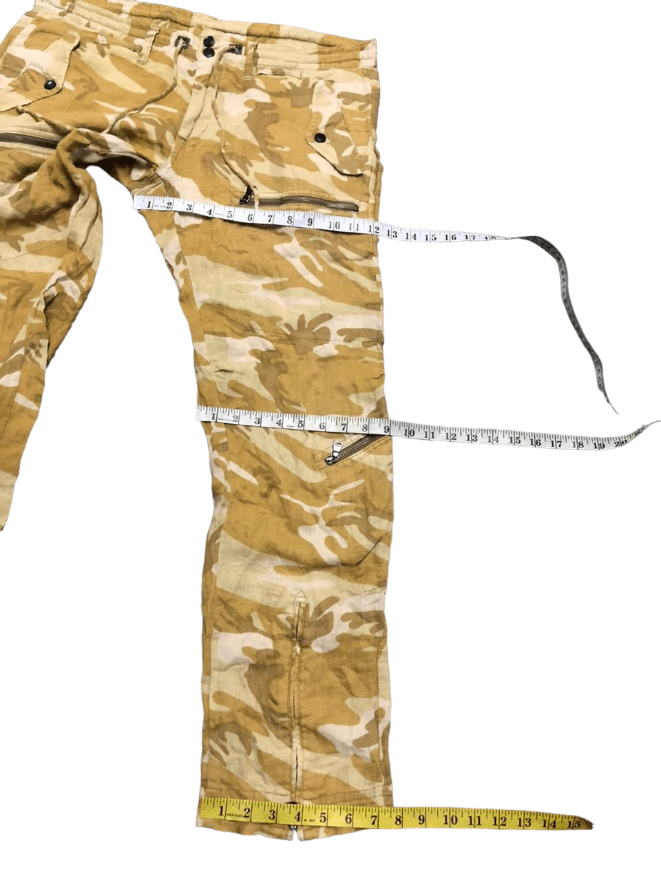 Beams Plus 🇯🇵Beams Yellow Camouflage Bondage Multipocket Cargo Pants Size US 37 - 18 Thumbnail