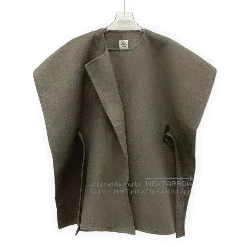 Hermes Hermes Cashmere Belted Cloak Coat. Size US XXS / EU 40 - 1 Thumbnail