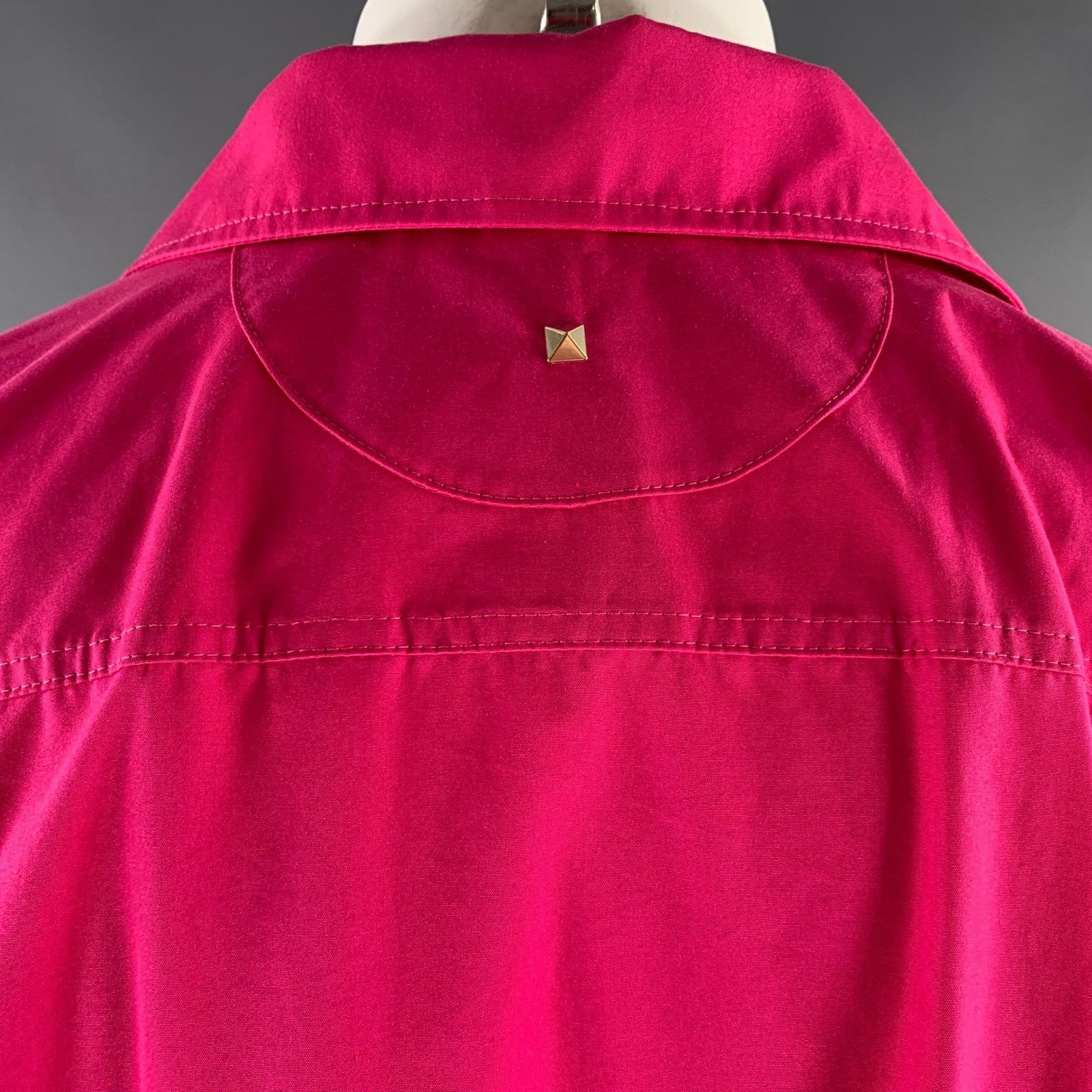 Valentino VALENTINO Size S Pink Cotton Hidden Placket Jumpsuit Size US 36 / EU 52 - 6 Thumbnail
