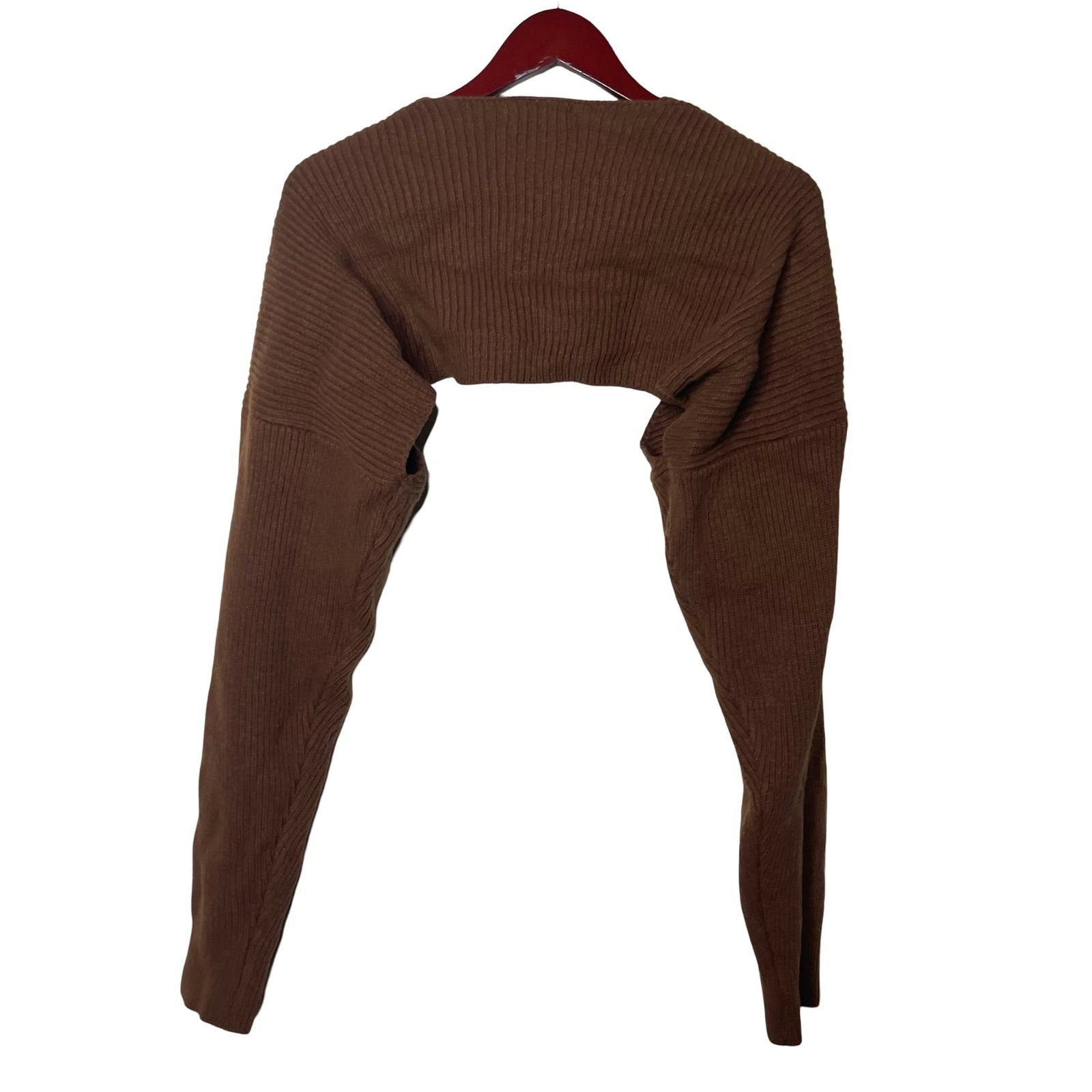 Frankie Shop Frankie Shop Brown Knitted Bolero Shrig Cardigan sleeves M Size M / US 6-8 / IT 42-44 - 4 Thumbnail