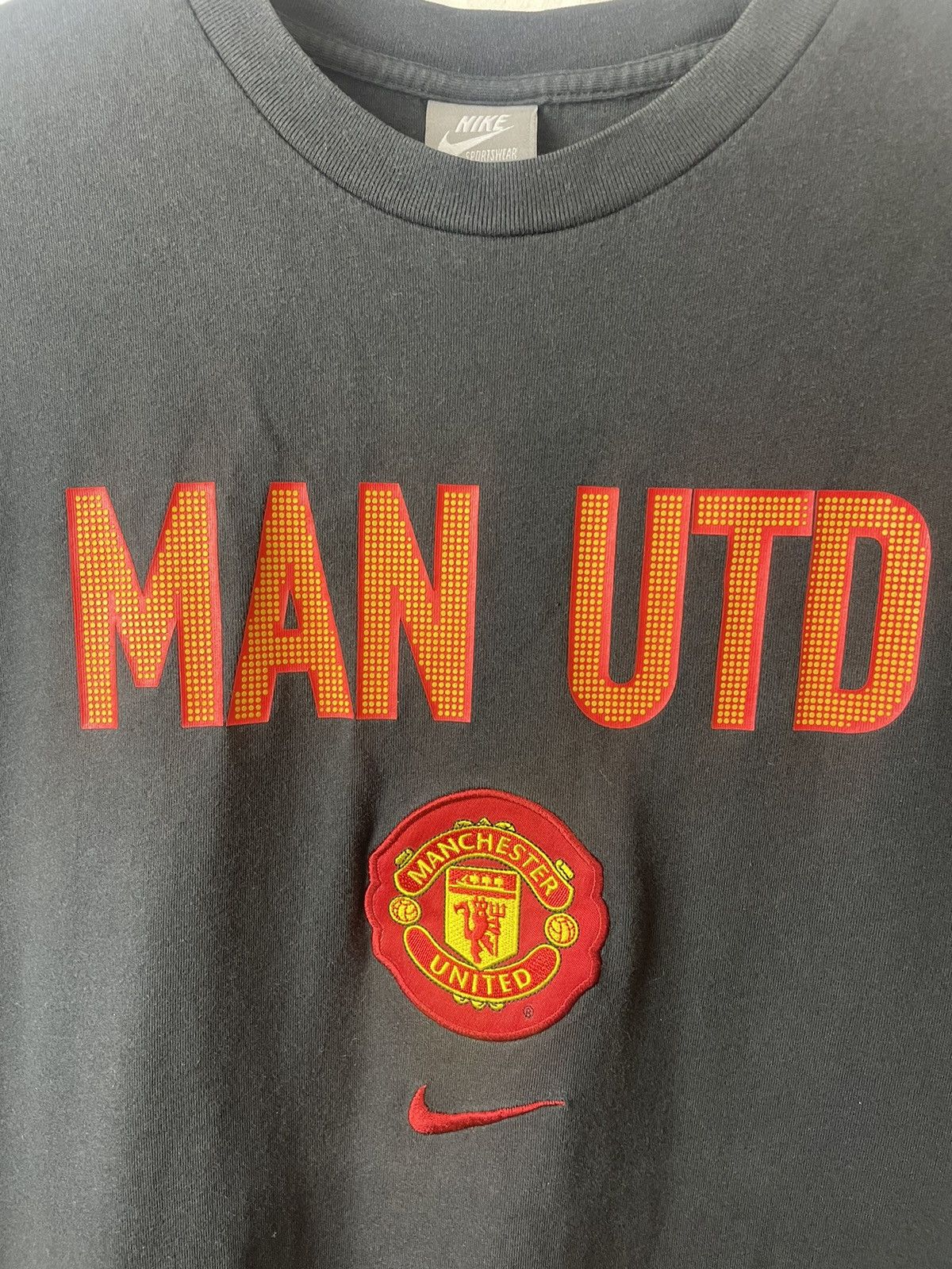 Nike Manchester United Nike Vintage Rare t-shirt training Size US XL / EU 56 / 4 - 3 Thumbnail