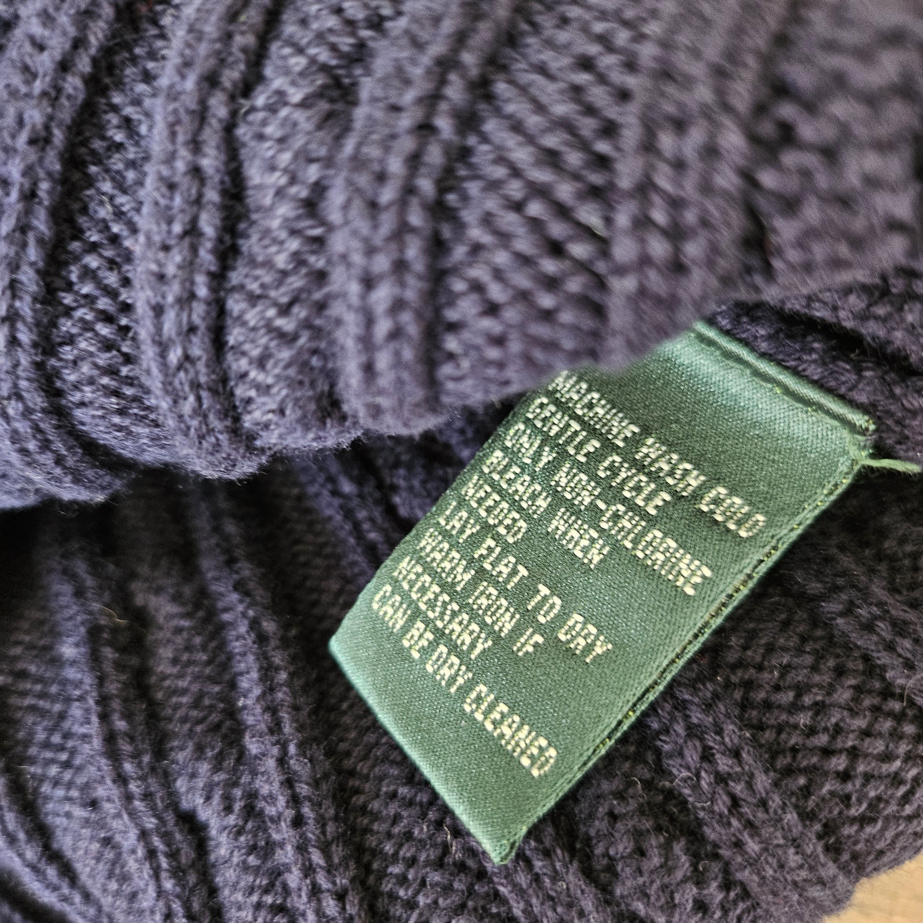Lauren Ralph Lauren Lauren Ralph Lauren Women’s Navy Cable Knit Cotton Sweater Size XL / US 12-14 / IT 48-50 - 6 Thumbnail