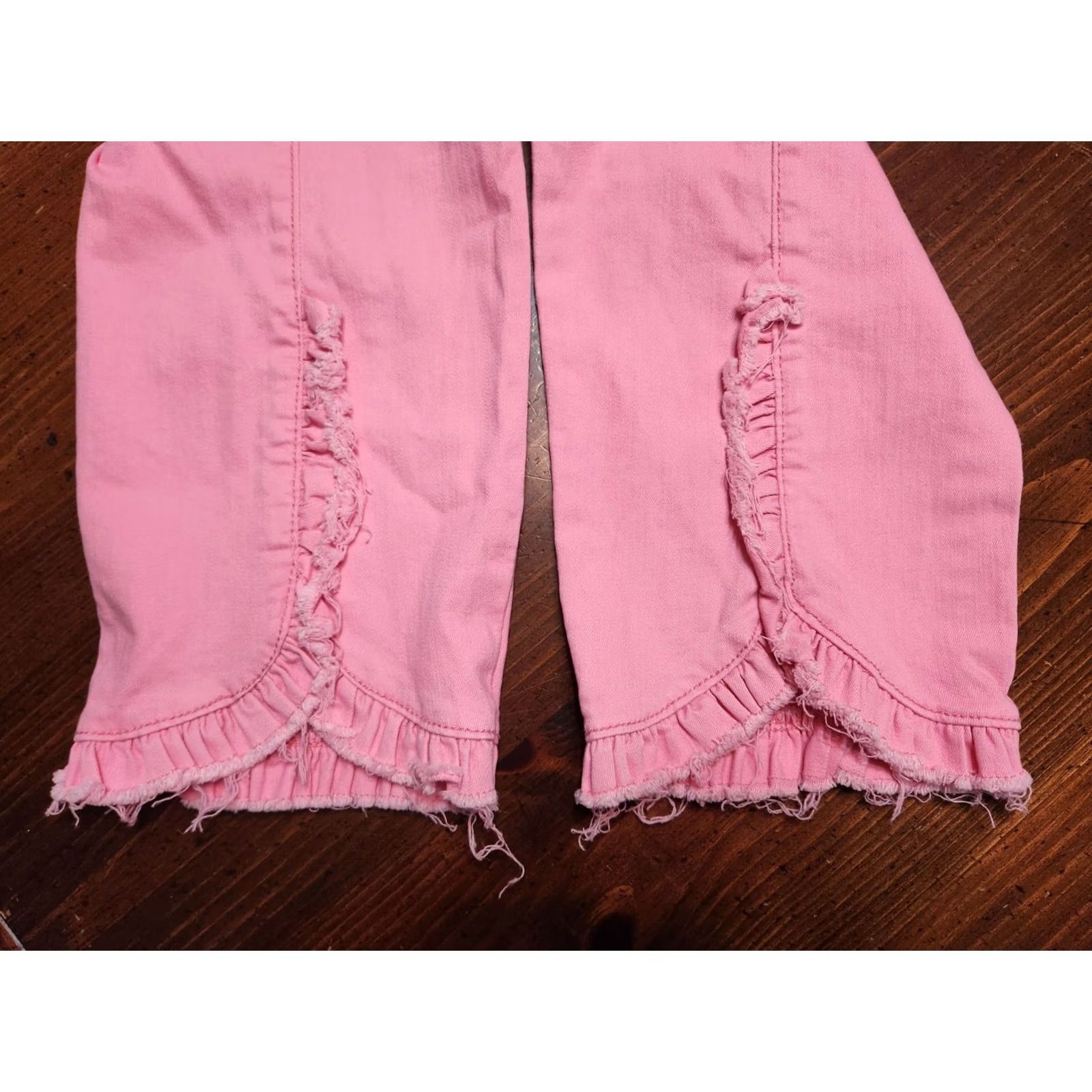 Vintage Crown & Ivy Jeans Women’s 16W Pink High Rise Skinny Crop Slim 24in Inseam Denim Crop Women Size 38" / US 16 / IT 52 - 7 Thumbnail