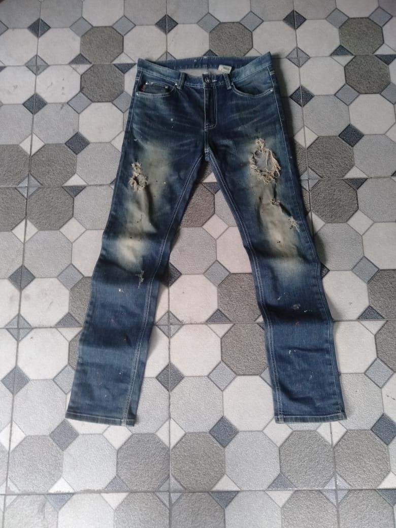 Japanese Brand The Stori Denim Jeans Distrassed Size US 31 - 2 Thumbnail