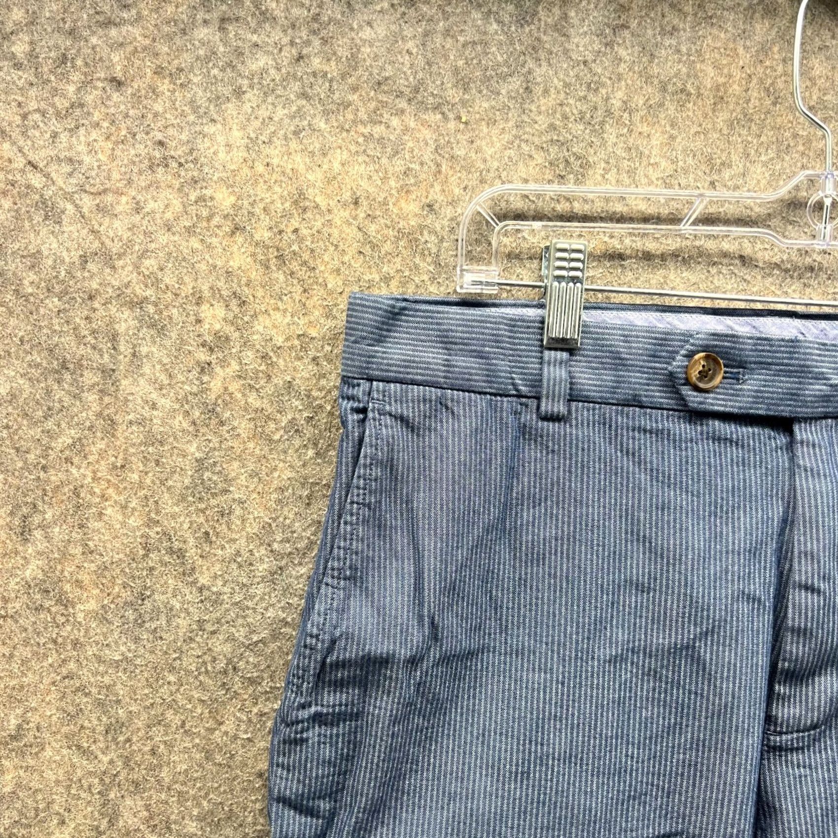 Brooks Brothers Brooks Brothers Shorts Mens 36 Heather Blue Chino Flat Front Bermuda Cotton Adjustable Button Pocket Front Flat Front Measurements 36in Regular Size US 36 / EU 52 - 6 Thumbnail