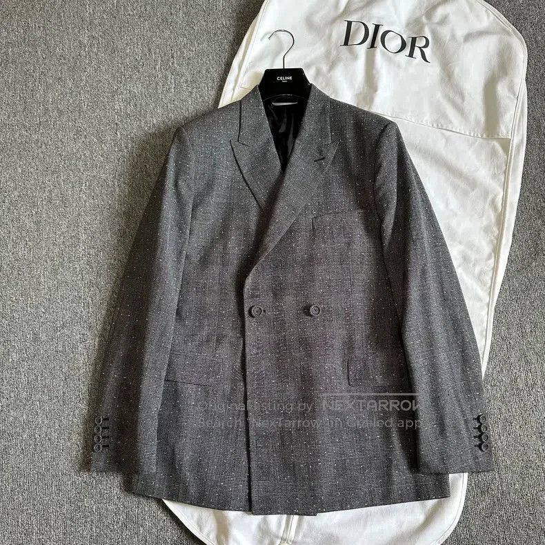 Dior Dior Silver full of stars, gun collar, suit Size 50R - 1 Thumbnail