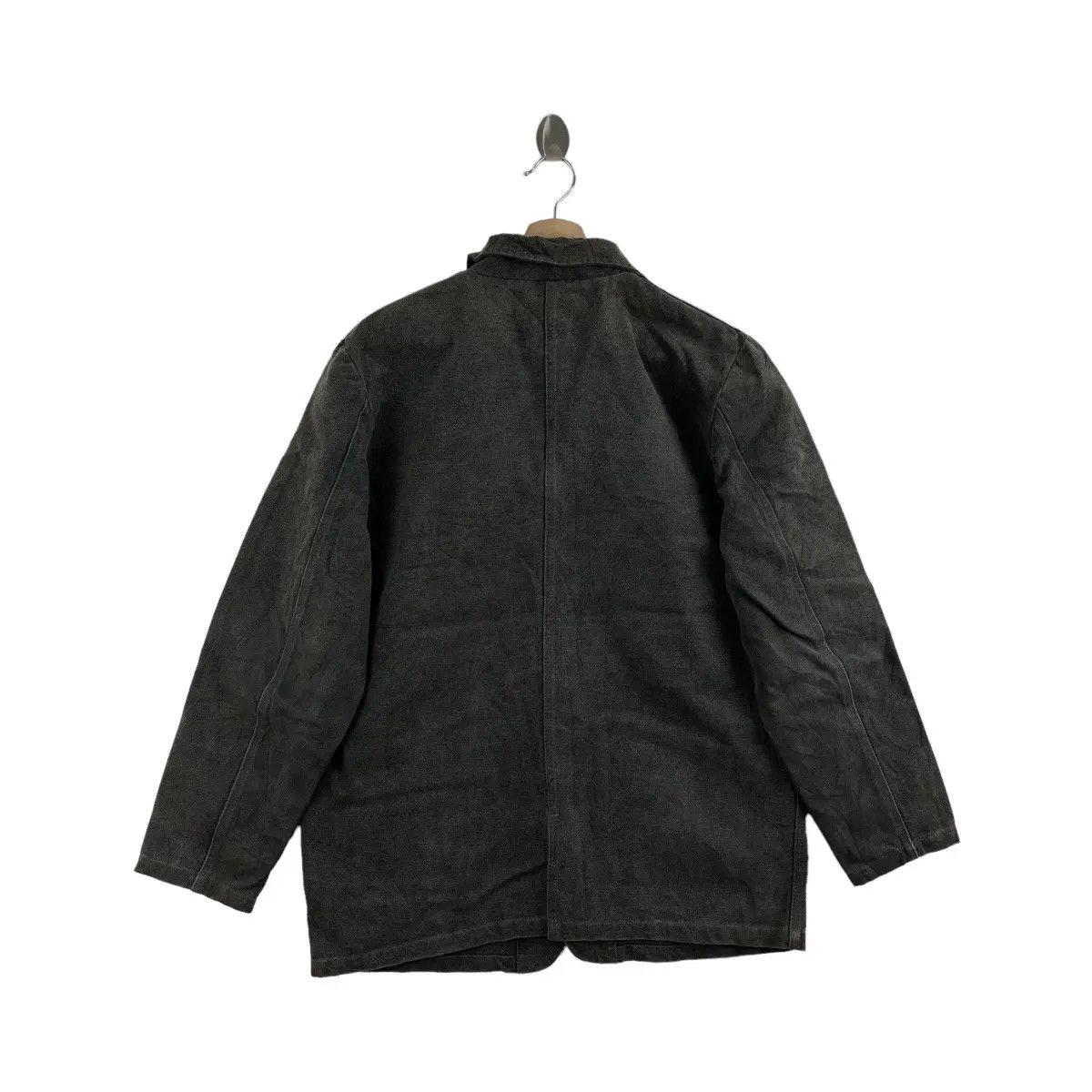 Vintage Vtg OCTOPUS ARMY SHIBUYA Japan Gray Chore Jacket Heavy Coat Size US L / EU 52-54 / 3 - 5 Thumbnail