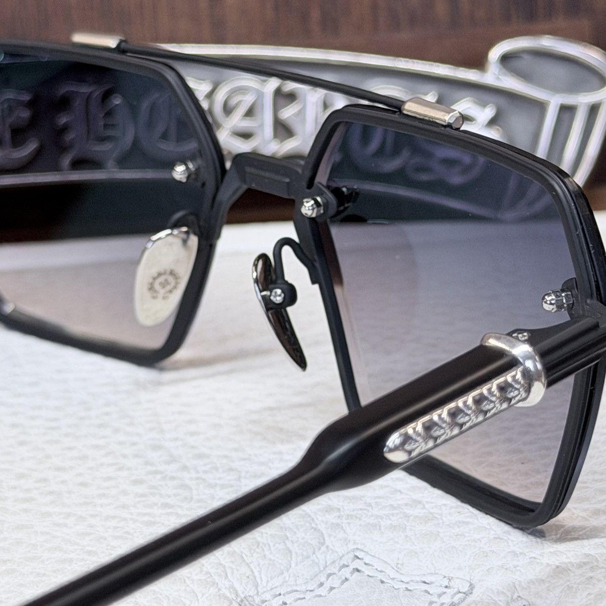 Chrome Hearts Chrome Hearts GITTERDUN 1/1 Sunglasses Size ONE SIZE - 12 Thumbnail