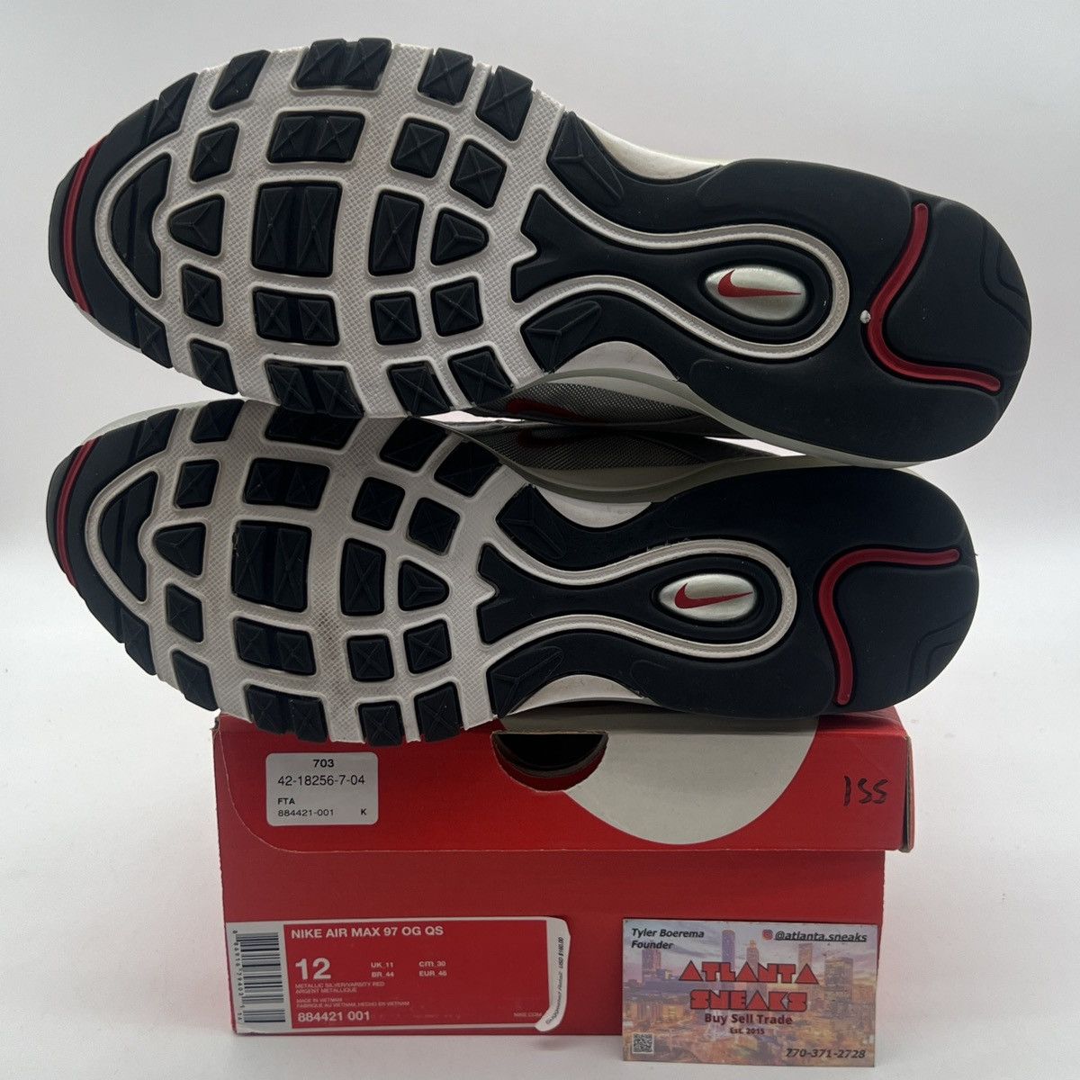 Nike Air max 97 silver bullet Size US 12 / EU 45 - 7 Thumbnail