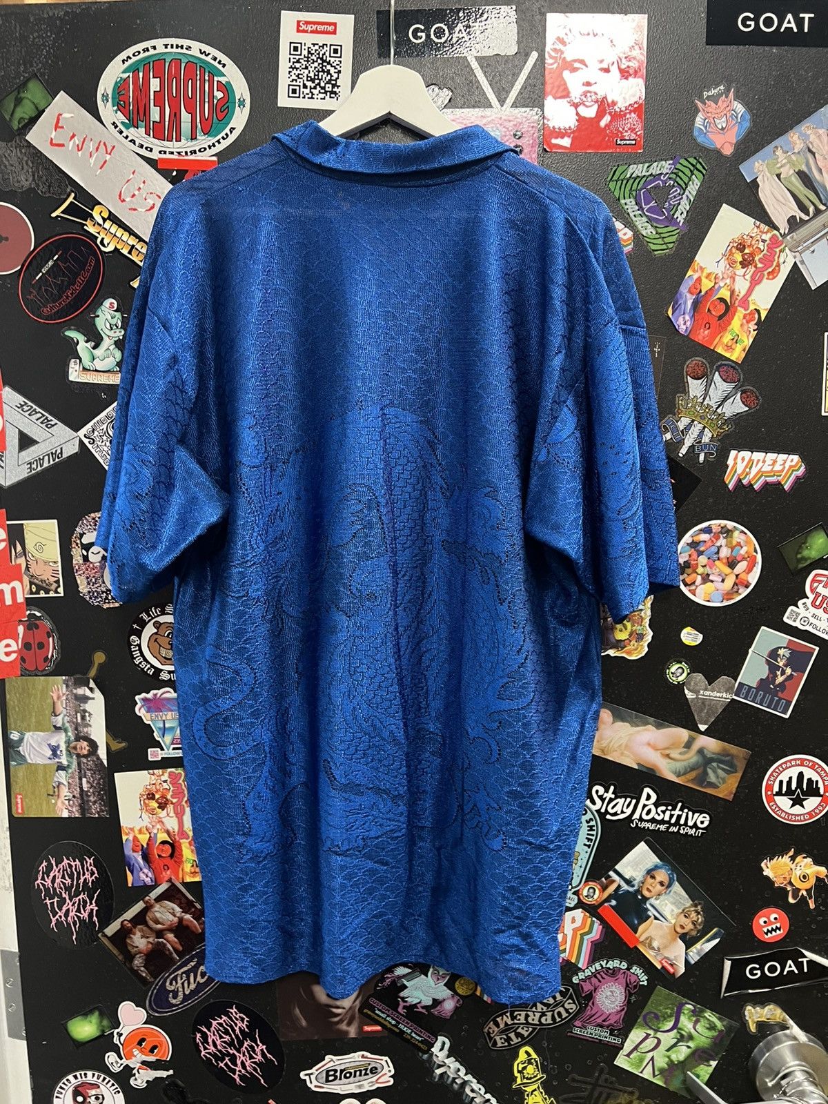 Vintage Vintage Y2K Dragon Scale Dragon Button Up Shirt Size US XL / EU 56 / 4 - 2 Thumbnail