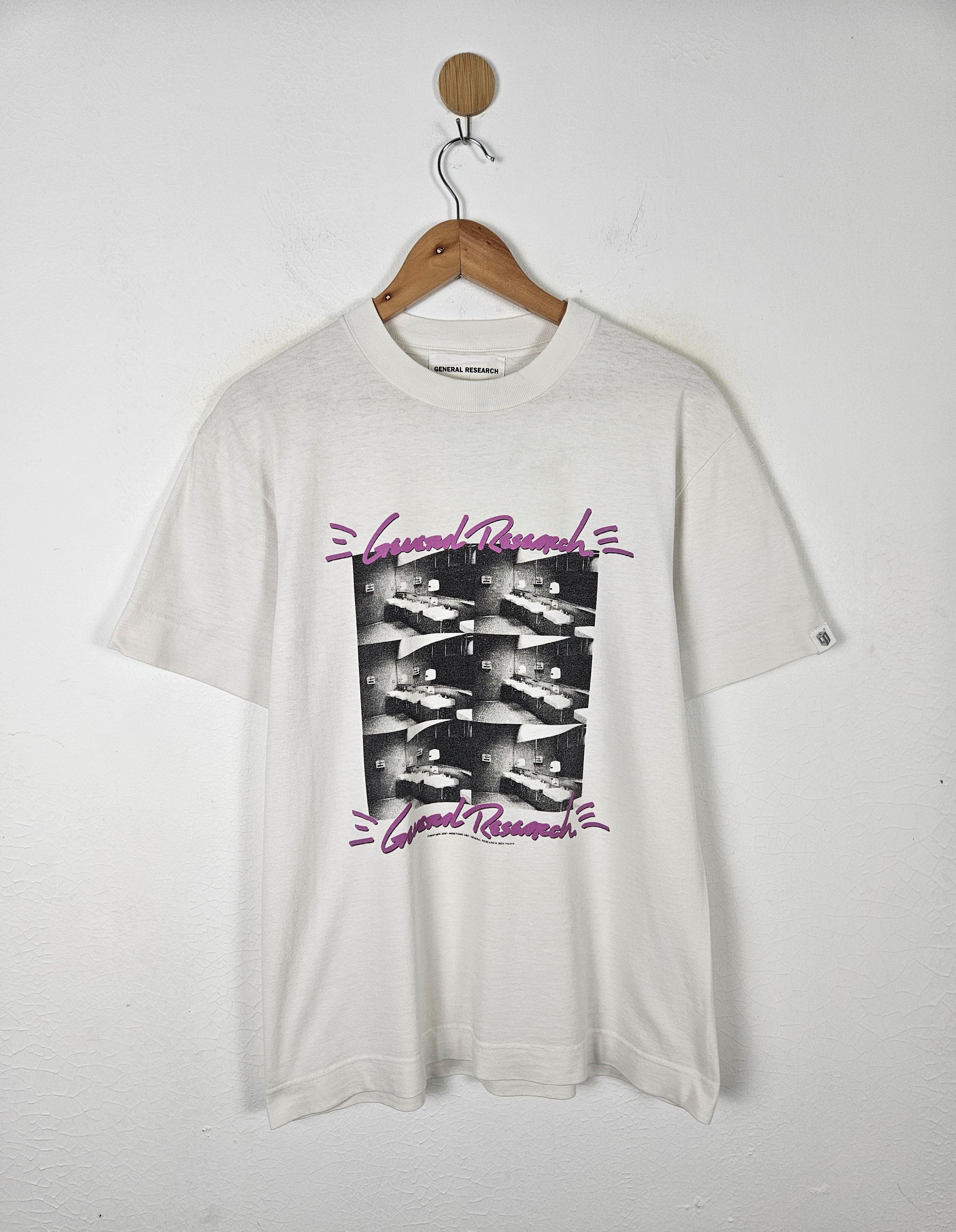 image of Vintage General Research Hidetomo Abe 2001 Shirt in White, Men's (Size Medium)