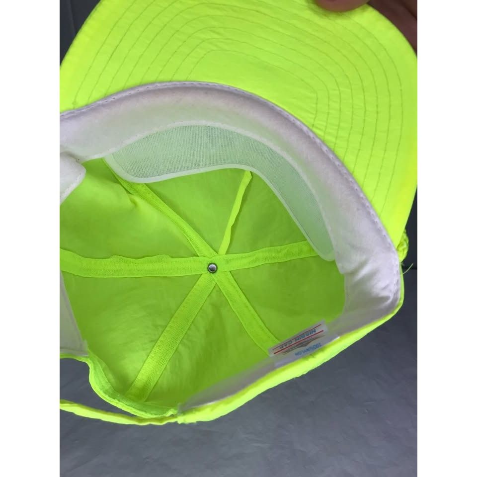 Vintage Vintage Pepsi Cola Rope nylon neon yellow adjustable hat cap Size ONE SIZE - 6 Thumbnail