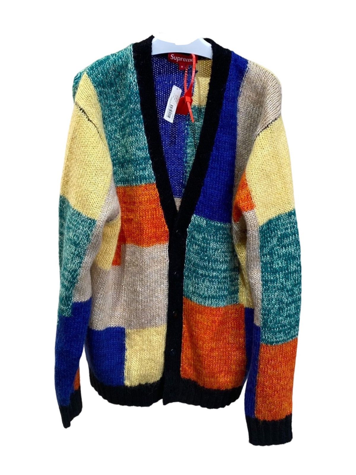 モーガン蔵人着用Supreme patchwork cardigan XL Supreme - Patchwork Mohair Cardigan - ParkSIDER