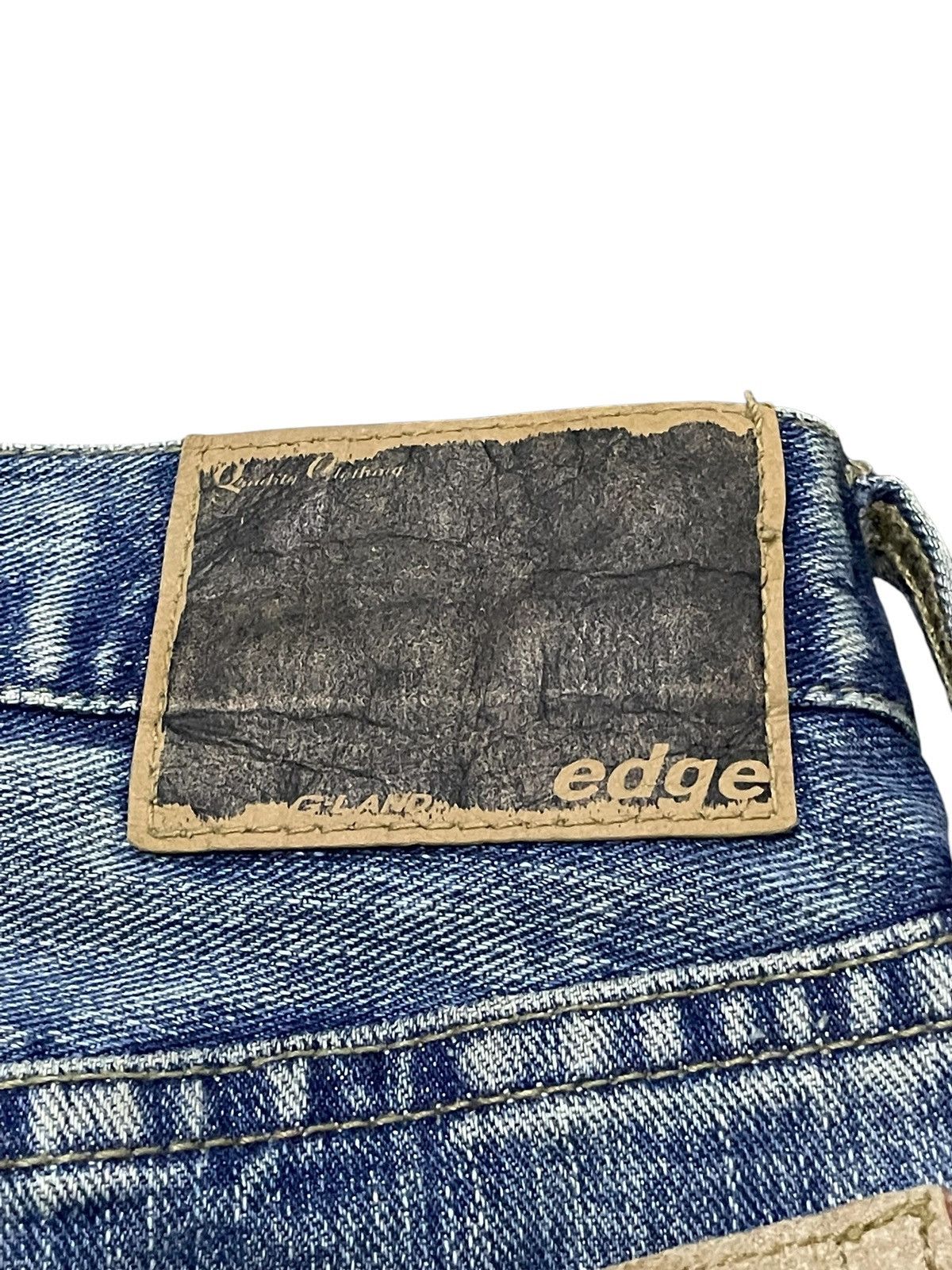 5351 POUR LES HOMMES × Japanese Brand × Tornado Mart Edge Rupert G land Asymmetrical Leather Pocket Rivets Jeans Size US 32 / EU 48 - 23 Thumbnail