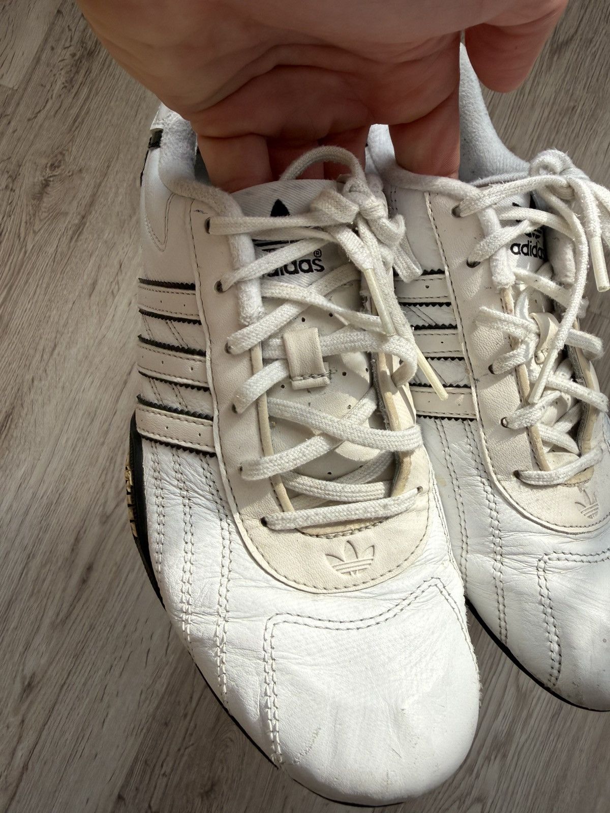 Adidas Y2K Adidas Team Adi Racer Women’s White Goodyear Rare 2000s Size US 6 / IT 36 - 5 Thumbnail
