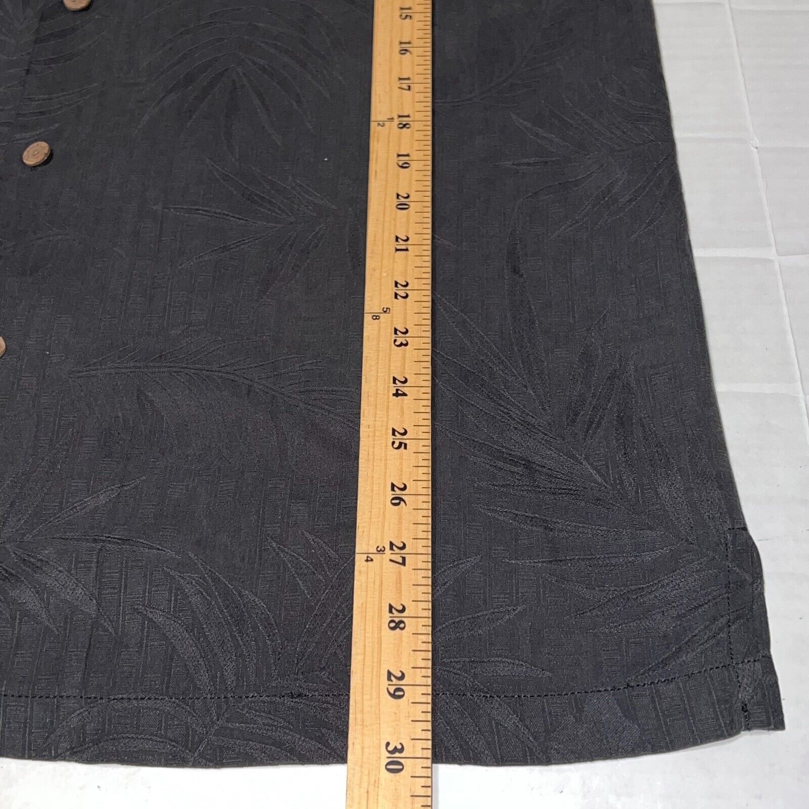 Tommy Bahama TOMMY BAHAMA Shirt Mens Large Black Original Fit Silk Floral Size US L / EU 52-54 / 3 - 9 Thumbnail