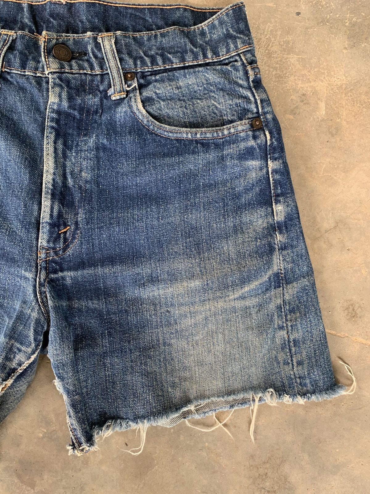 Levi's Vintage 60s Levis Big E 502 #5 Distressed Selvedge Denim Size US 29 - 8 Thumbnail