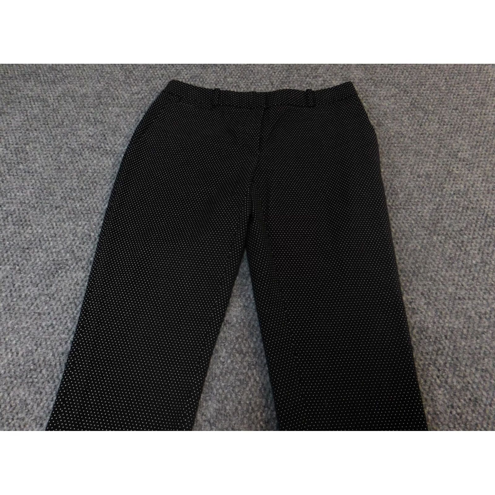 Tommy Hilfiger Tommy Hilfiger Womens Pants 0 Black Straight Pants Womens Regular Slimming Stretch Chino 32in Inseam Dark Size 25" / US 0 / IT 36 - 7 Thumbnail