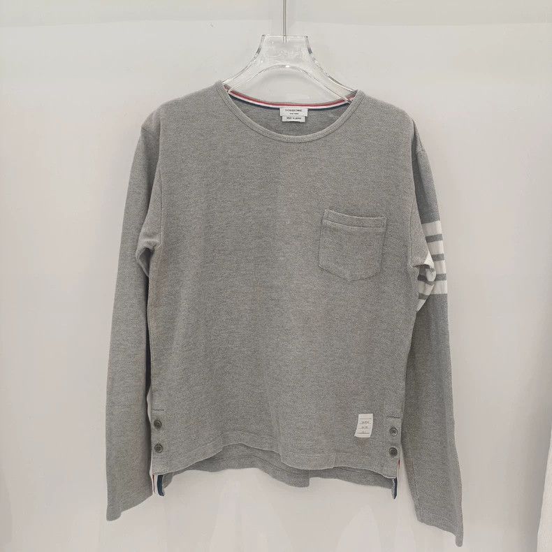 Thom Browne Thom Browne Round-neck T-shirt Size US L / EU 52-54 / 3 - 1 Thumbnail