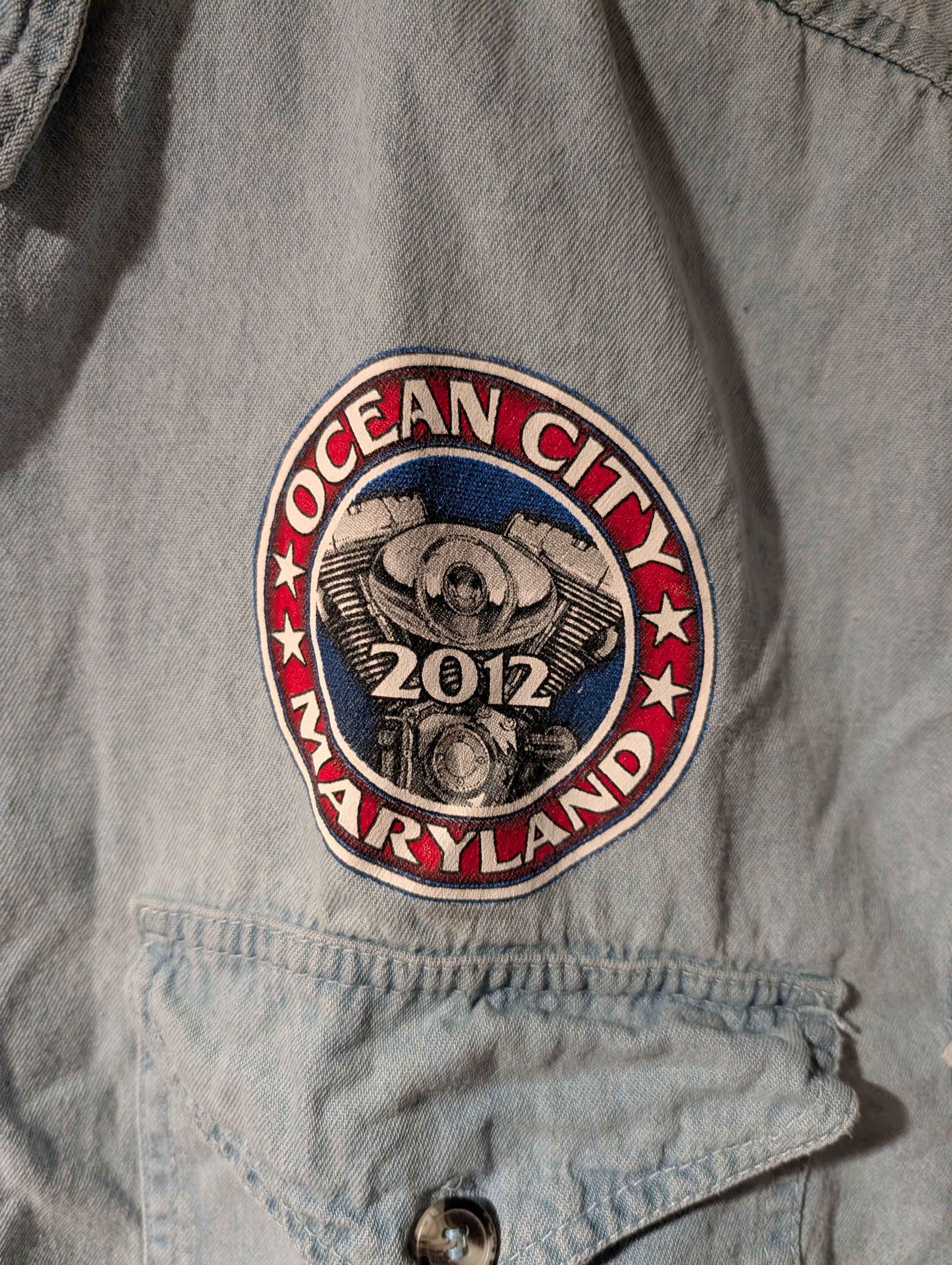 Harley Davidson Vintage 2012 Ocean City Maryland Rat Fink Button Up Shirt Size US M / EU 48-50 / 2 - 4 Thumbnail