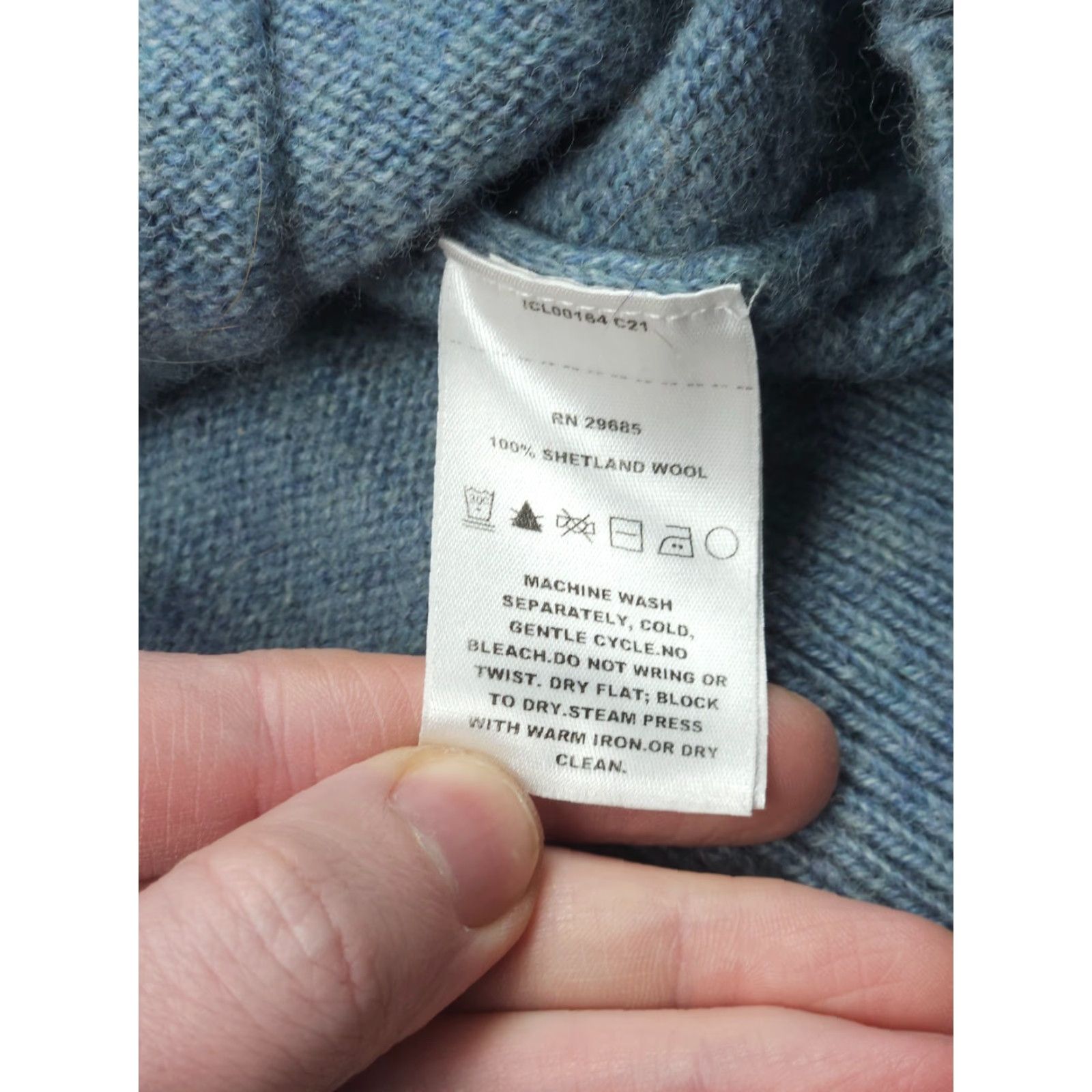 Pendleton Pendleton Cardigan Sweater Small Women Blue Wool Front Pocket Button V-Neck Open Pockets Size S / US 4 / IT 40 - 6 Thumbnail