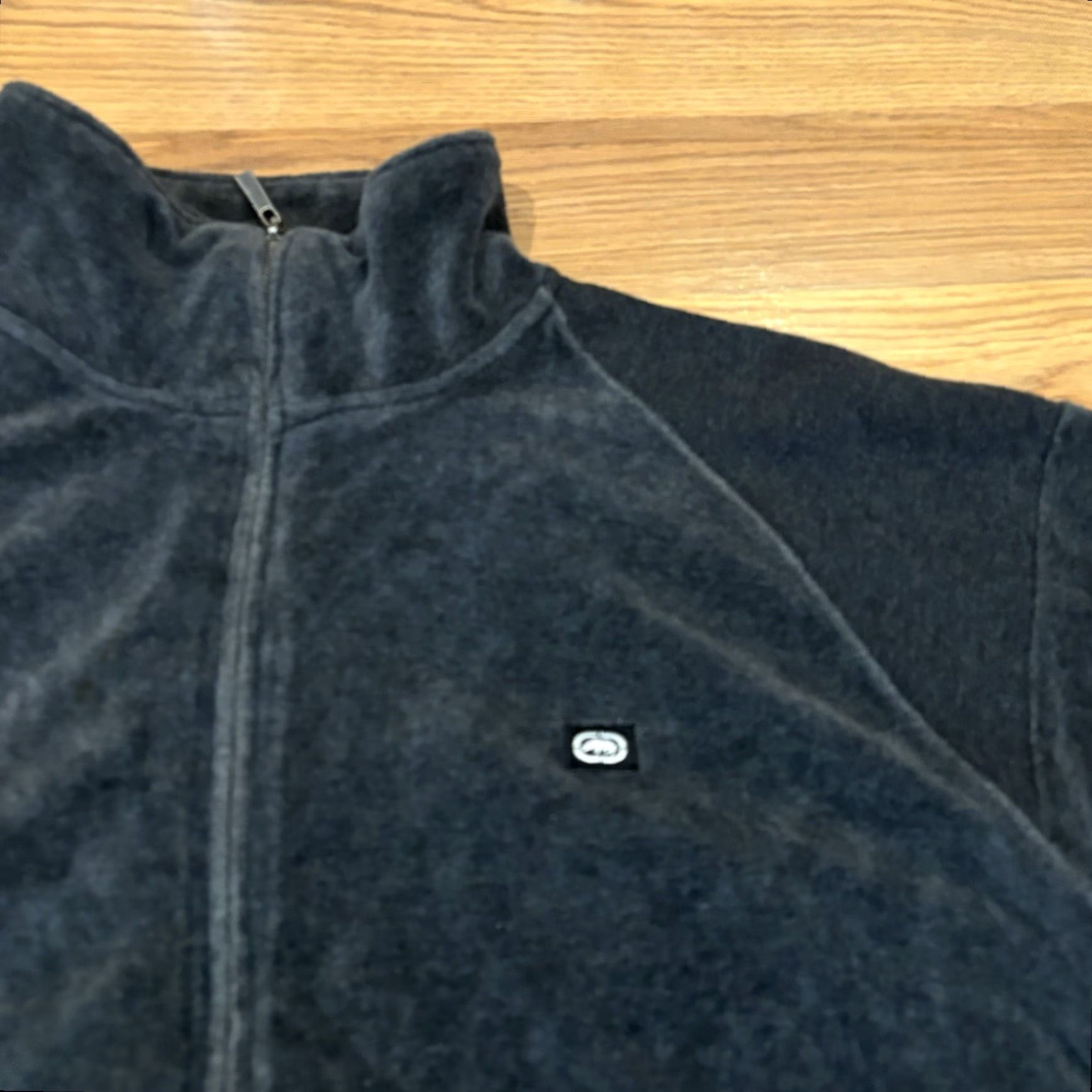 Ecko Unltd. VINTAGE Ecko Unltd Knit Jacket Gray Velour Track Full Zip Men’s XL Jacket Size US XL / EU 56 / 4 - 2 Thumbnail