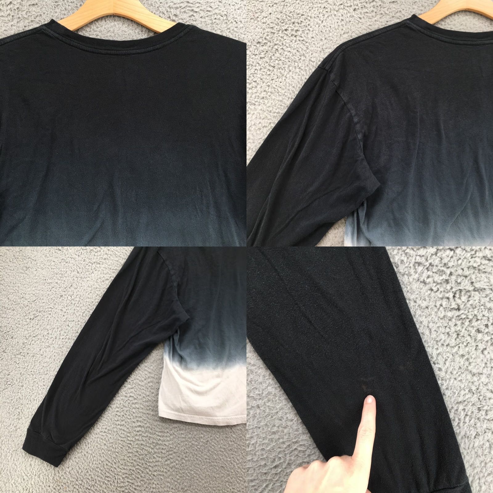Vintage GM Corvette Graphic Tee T-Shirt Womens XL Black Long Sleeve Cropped Crew Neck Size XL / US 12-14 / IT 48-50 - 9 Thumbnail