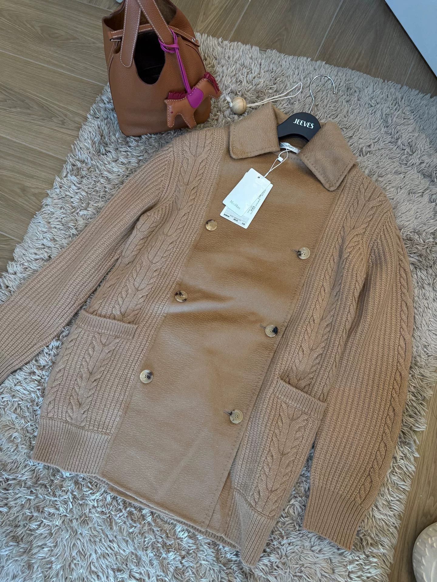 Max Mara Max Mara Rumena Camel Double-Breasted Coat Size S / US 4 / IT 40 - 1 Thumbnail