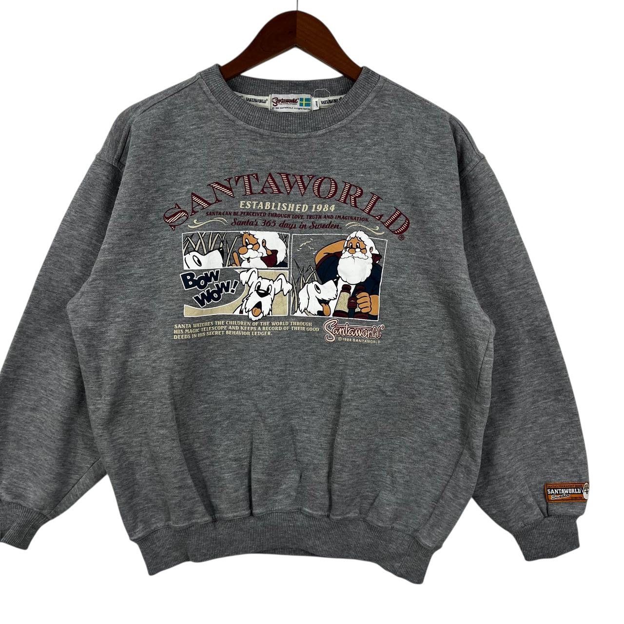 Vintage Vintage 1984 SANTAWORLD CAPTAIN Bow Wow Dog Sweatshirt Size L / US 10 / IT 46 - 4 Thumbnail