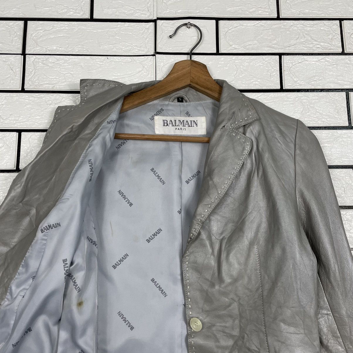 Balmain Balmain Women Leather Jacket Size S / US 4 / IT 40 - 10 Thumbnail