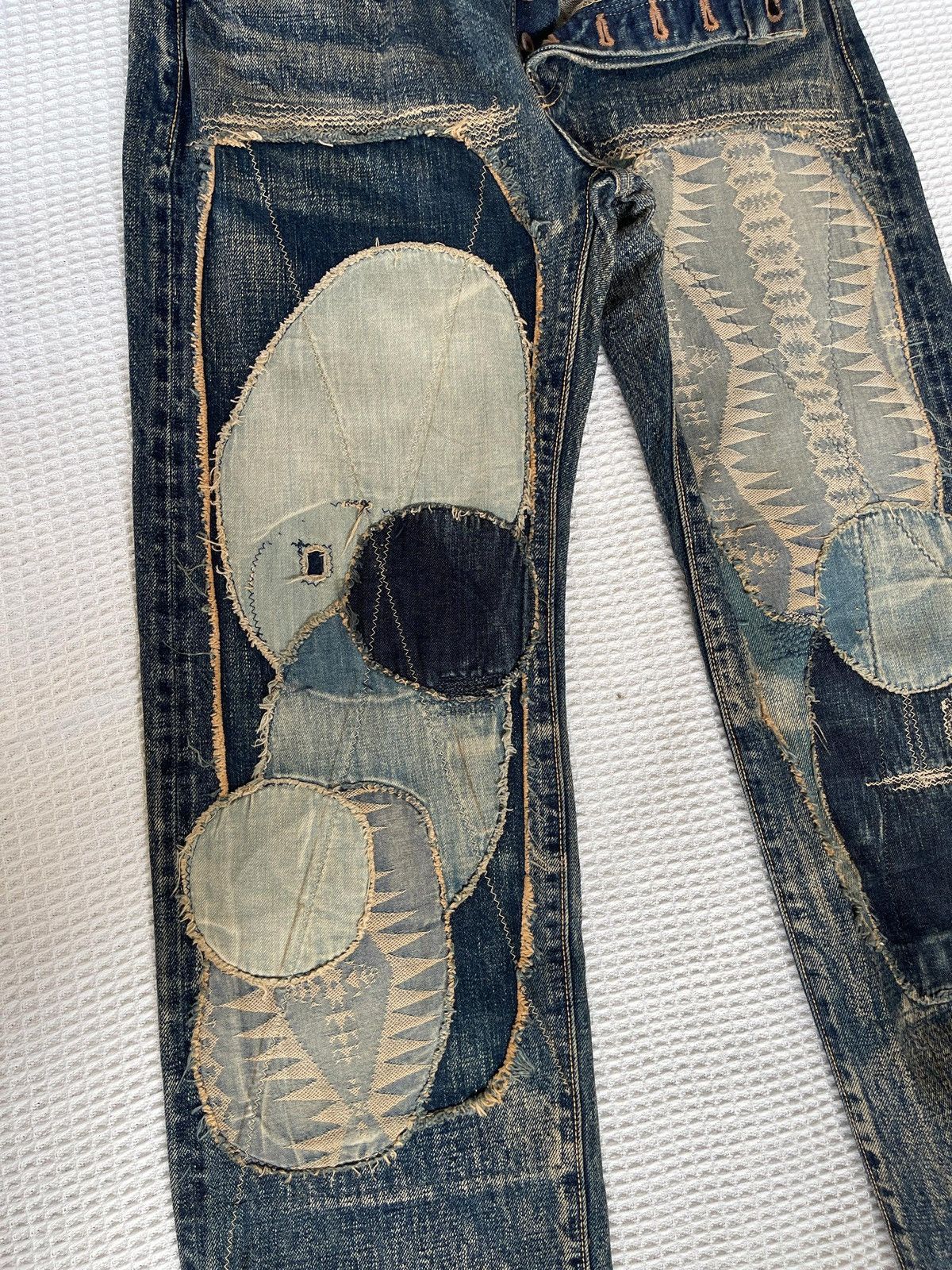 Kapital Kountry LastDrop🔥Rare🔥Kapital Kountry By Blue Handed Patchwork Jeans Size US 30 / EU 46 - 6 Thumbnail
