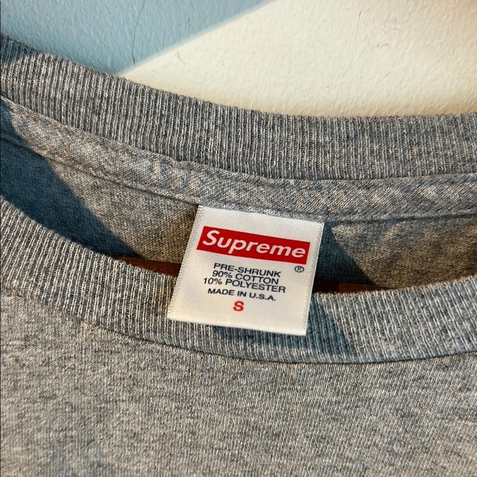 Supreme Supreme Heather Gray Tee with Graphic Size US S / EU 44-46 / 1 - 2 Thumbnail