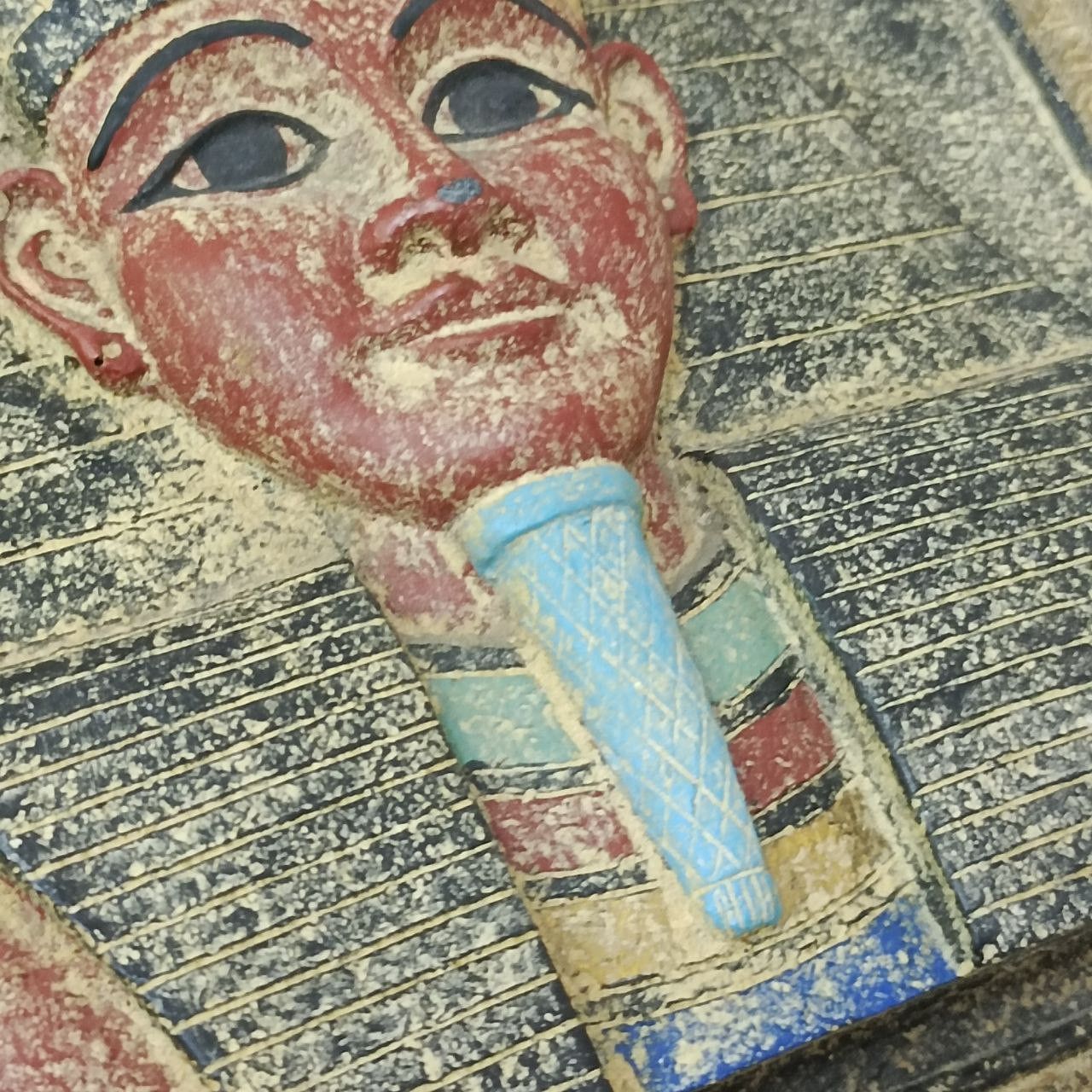 Handmade King Tutankhamun Handmade Ancient Egyptian Wall Decor Size ONE SIZE - 6 Thumbnail
