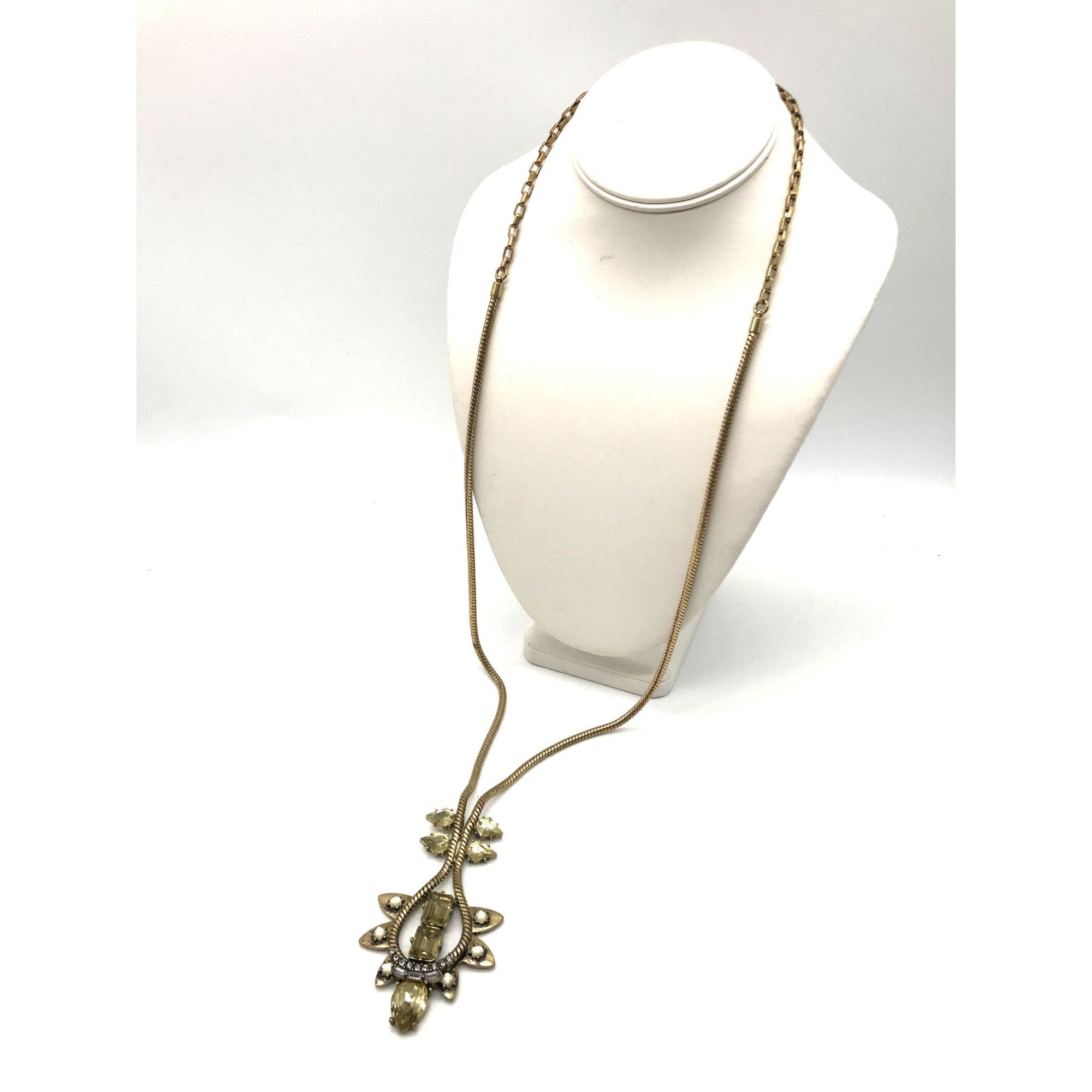 Vintage Stella & Dot Art Deco Style Necklace Vintage Statement Rhine Size ONE SIZE - 5 Thumbnail