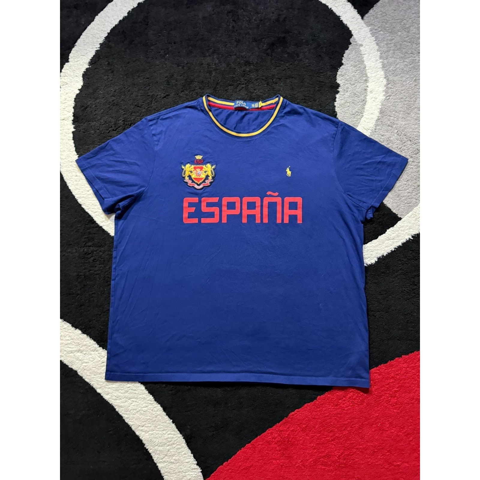 Polo Ralph Lauren Polo Ralph Lauren España Spain Crest Blue T-Shirt Men’s XXL Size US XXL / EU 58 / 5 - 1 Thumbnail