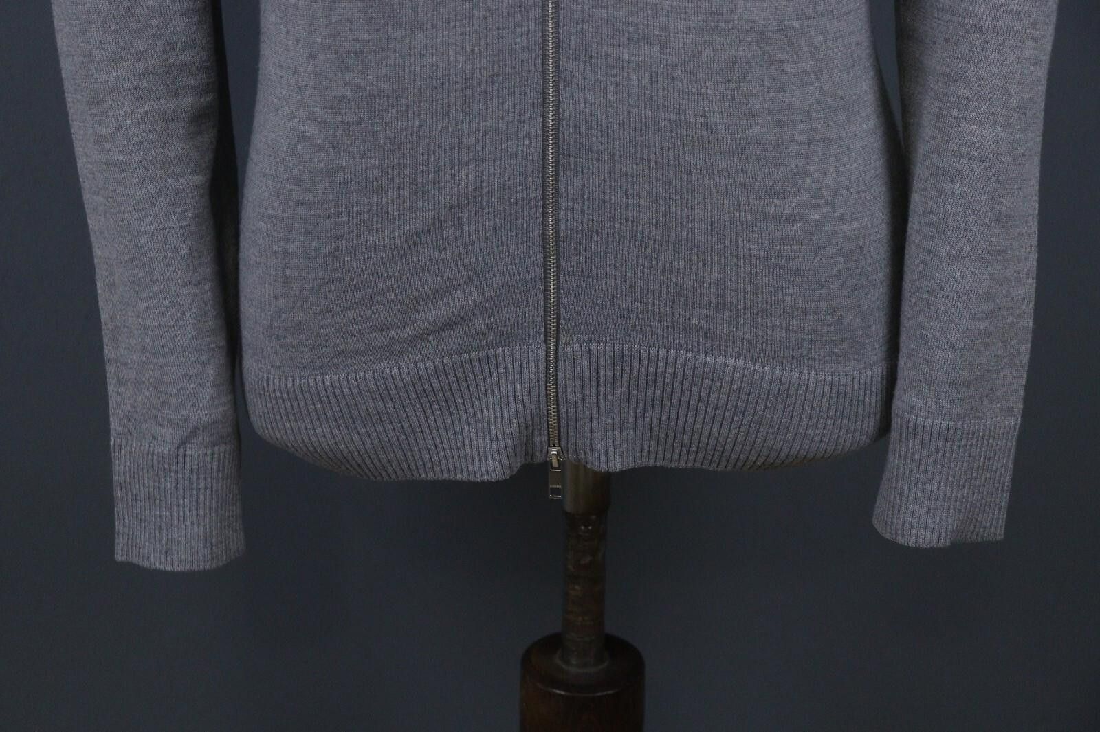 J.Lindeberg J. Lindeberg Gray Merino Wool Acrylic Zip Sweater Size M Size US M / EU 48-50 / 2 - 3 Thumbnail