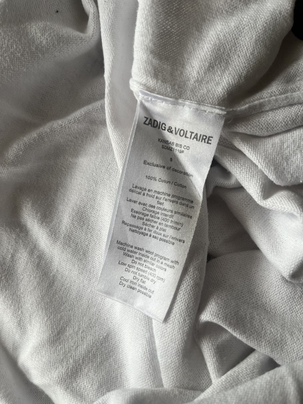 Zadig & Voltaire Zadig & Voltaire Cansas Bis Co Karma White Women’s Sweater Size S / US 4 / IT 40 - 8 Thumbnail