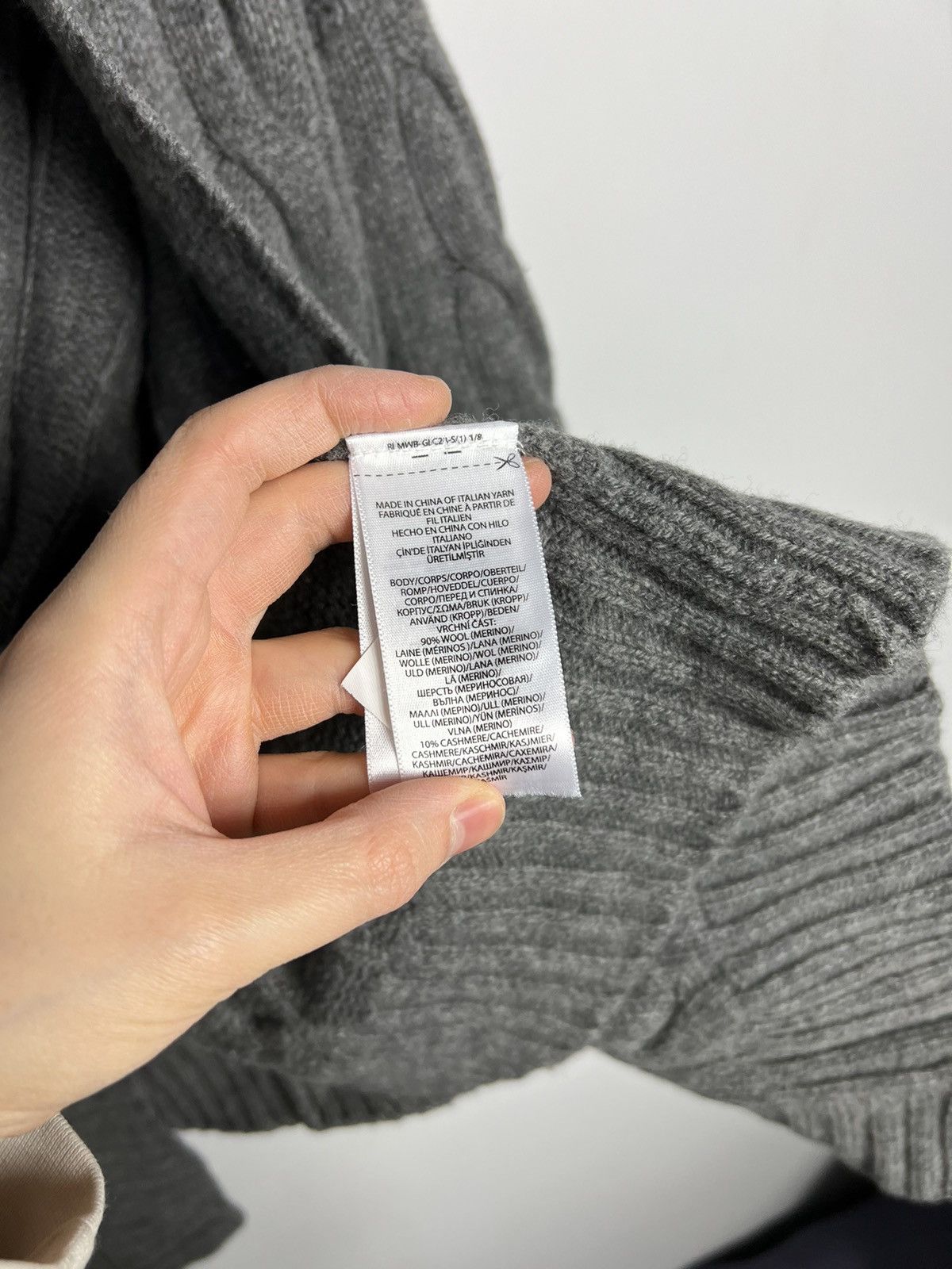 Polo Ralph Lauren × Ralph Lauren Braid Sweater Polo Ralph Lauren 90% Wool 10% Cashmere Size XS / US 0-2 / IT 36-38 - 7 Thumbnail